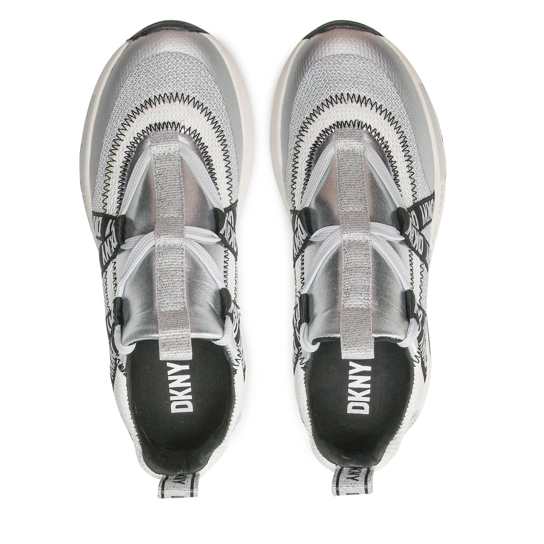 DKNY Сникърси Nash K1271442 Сребрист - Pepit.bg