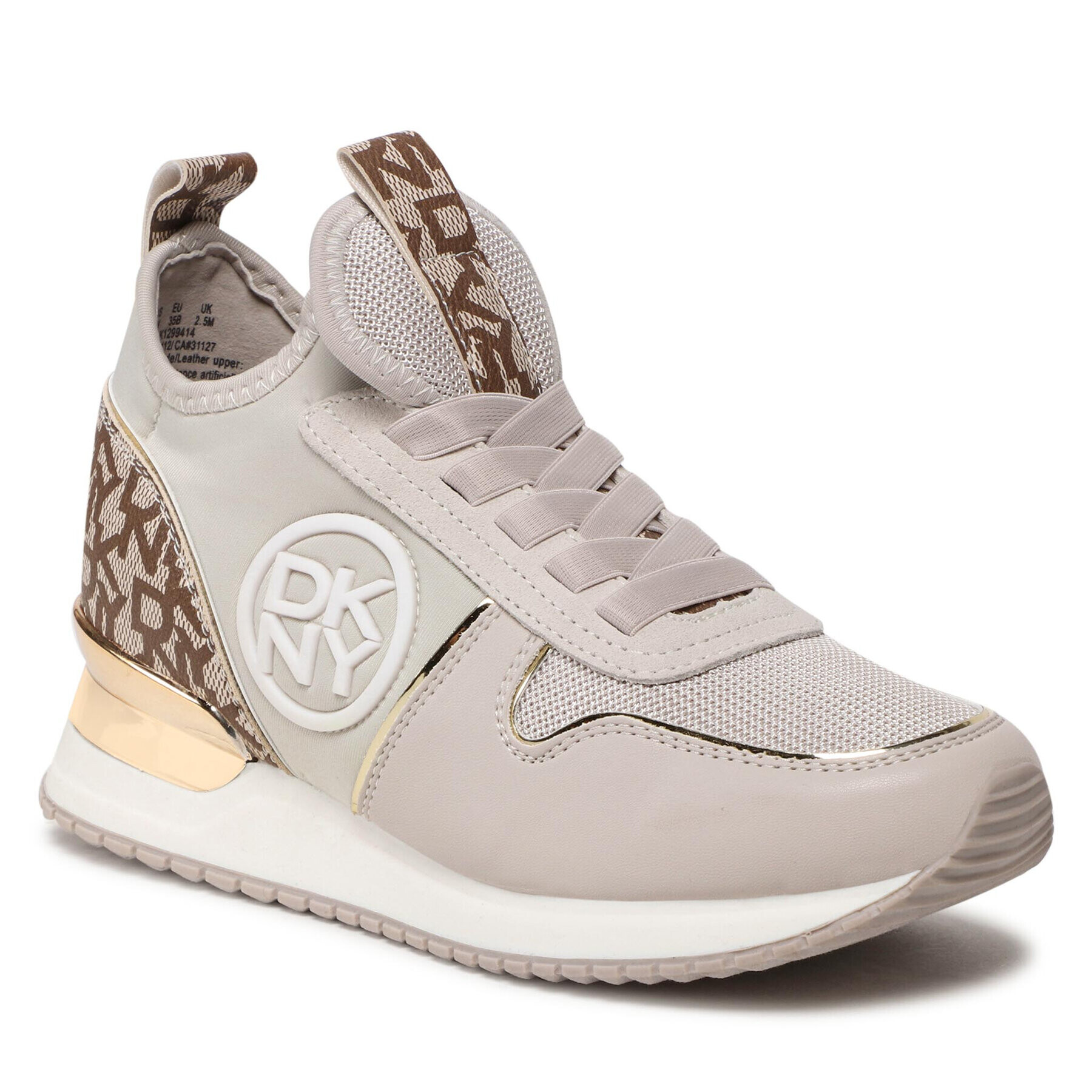 DKNY Сникърси Sabatini K1299414 Бежов - Pepit.bg