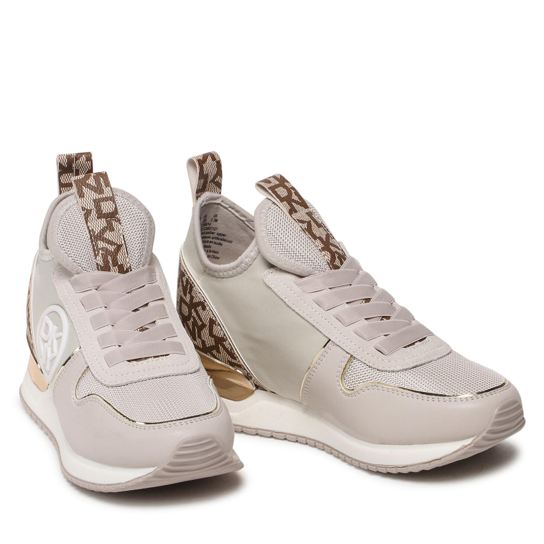 DKNY Сникърси Sabatini K1299414 Бежов - Pepit.bg