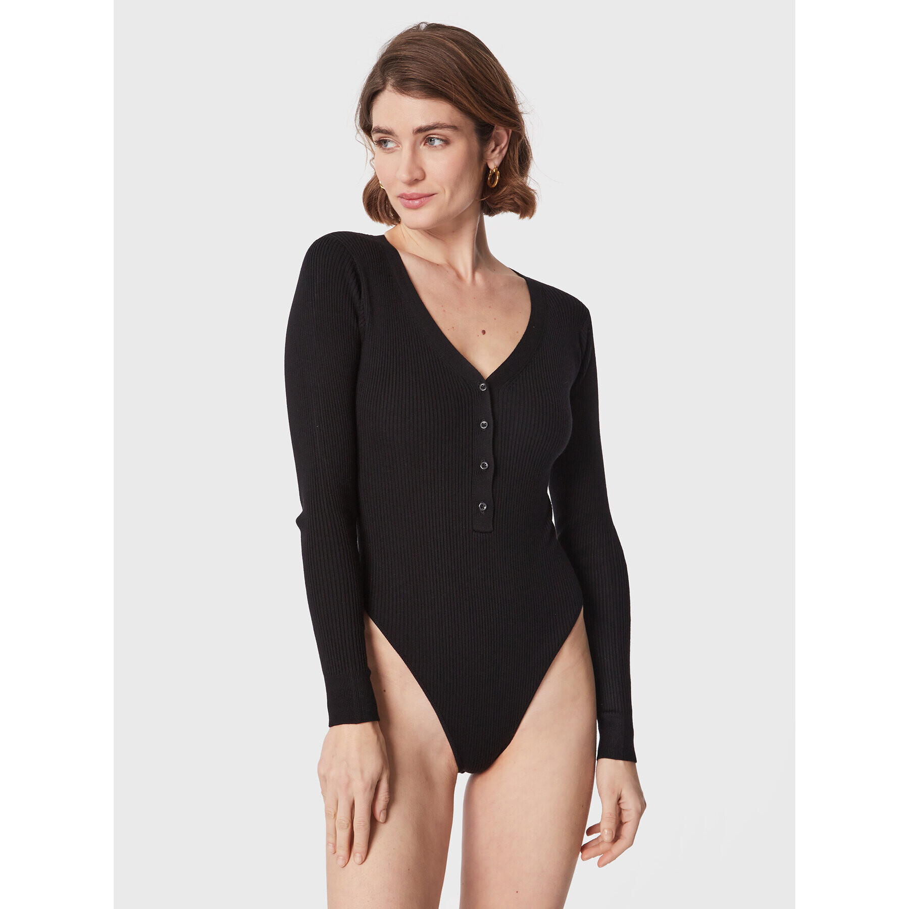 DKNY Sport Боди DP2T8442 Черен Slim Fit - Pepit.bg