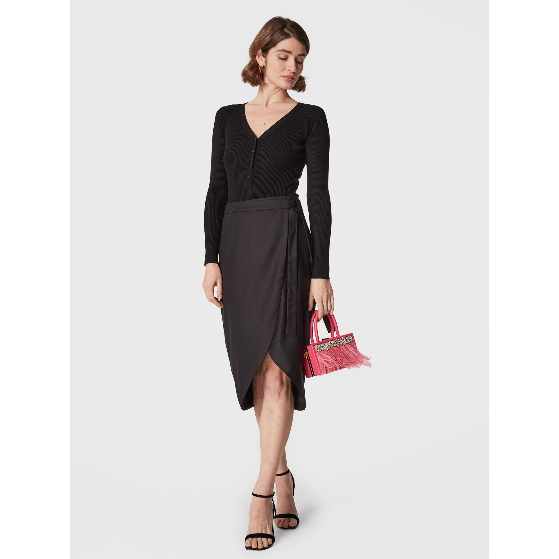 DKNY Sport Боди DP2T8442 Черен Slim Fit - Pepit.bg
