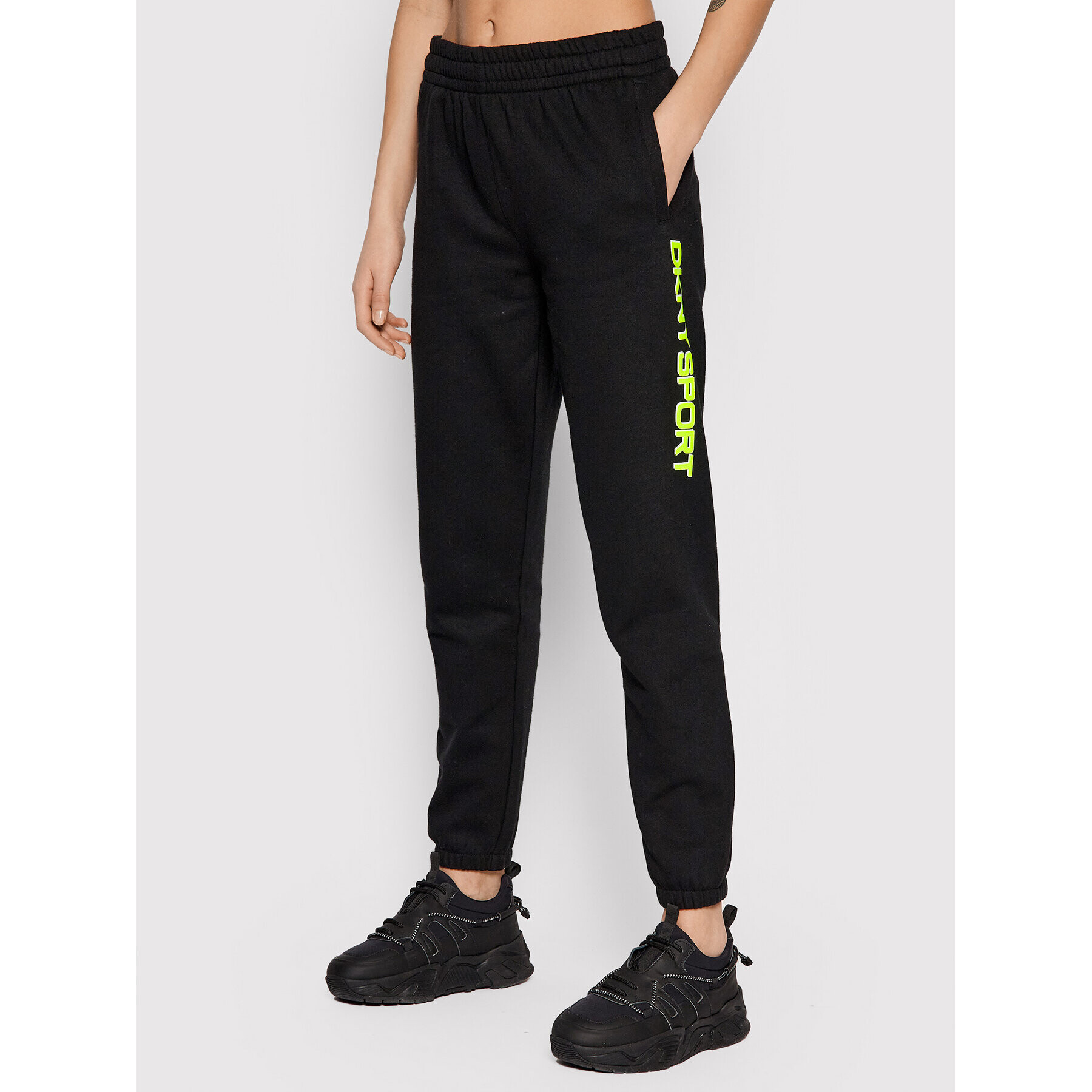 DKNY Sport Долнище анцуг DP1P2823 Черен Regular Fit - Pepit.bg