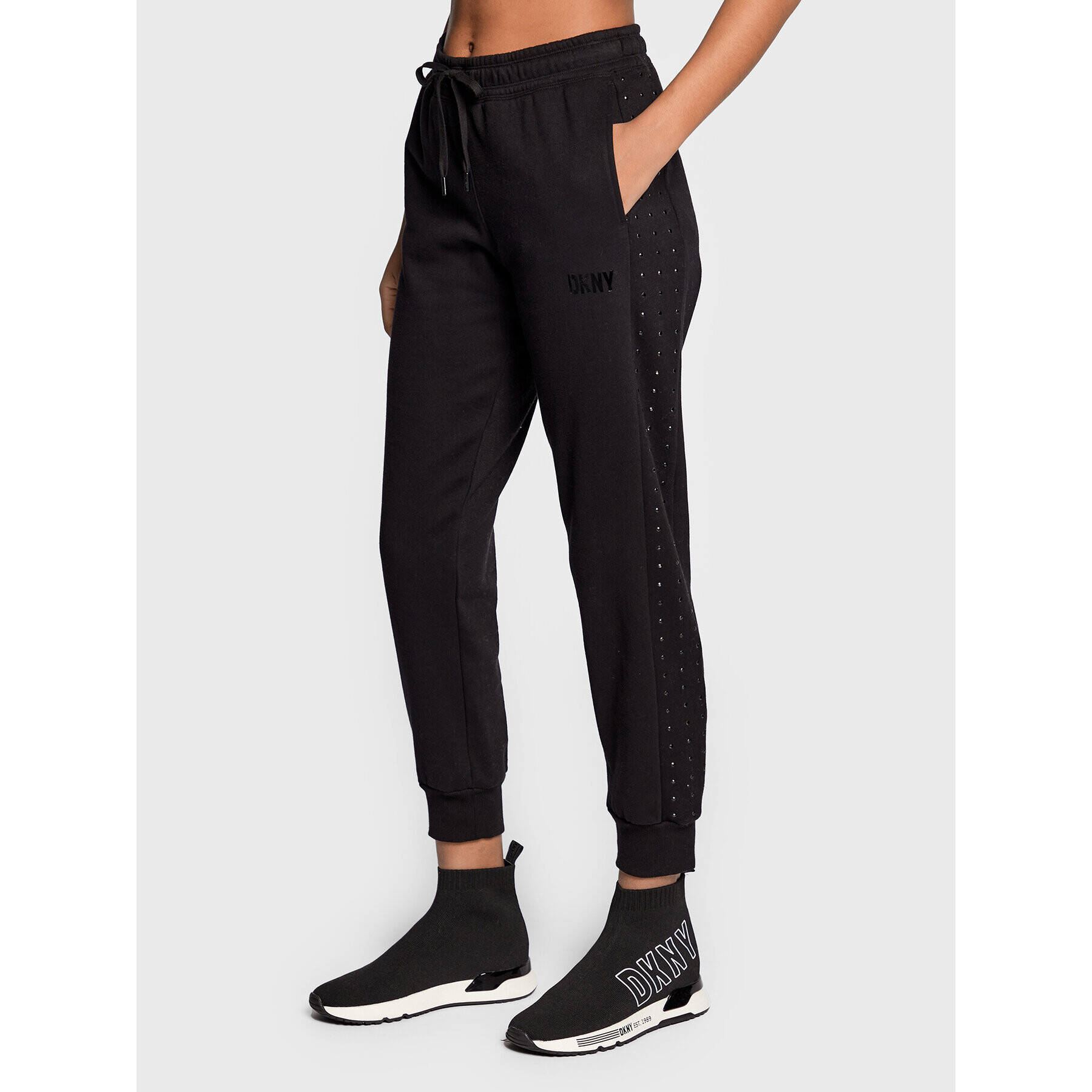 DKNY Sport Долнище анцуг DP2P2250 Черен Regular Fit - Pepit.bg