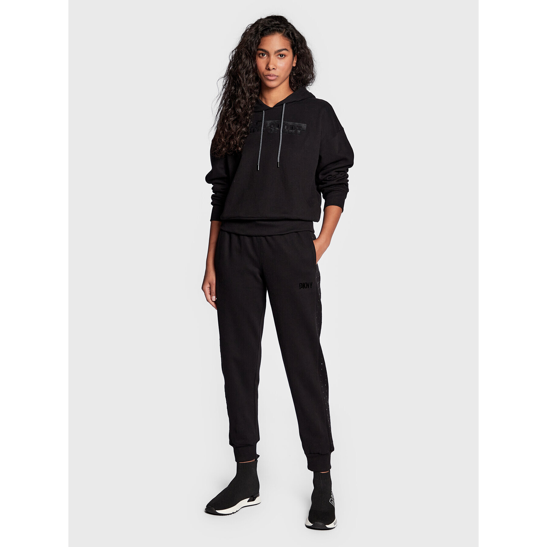 DKNY Sport Долнище анцуг DP2P2250 Черен Regular Fit - Pepit.bg