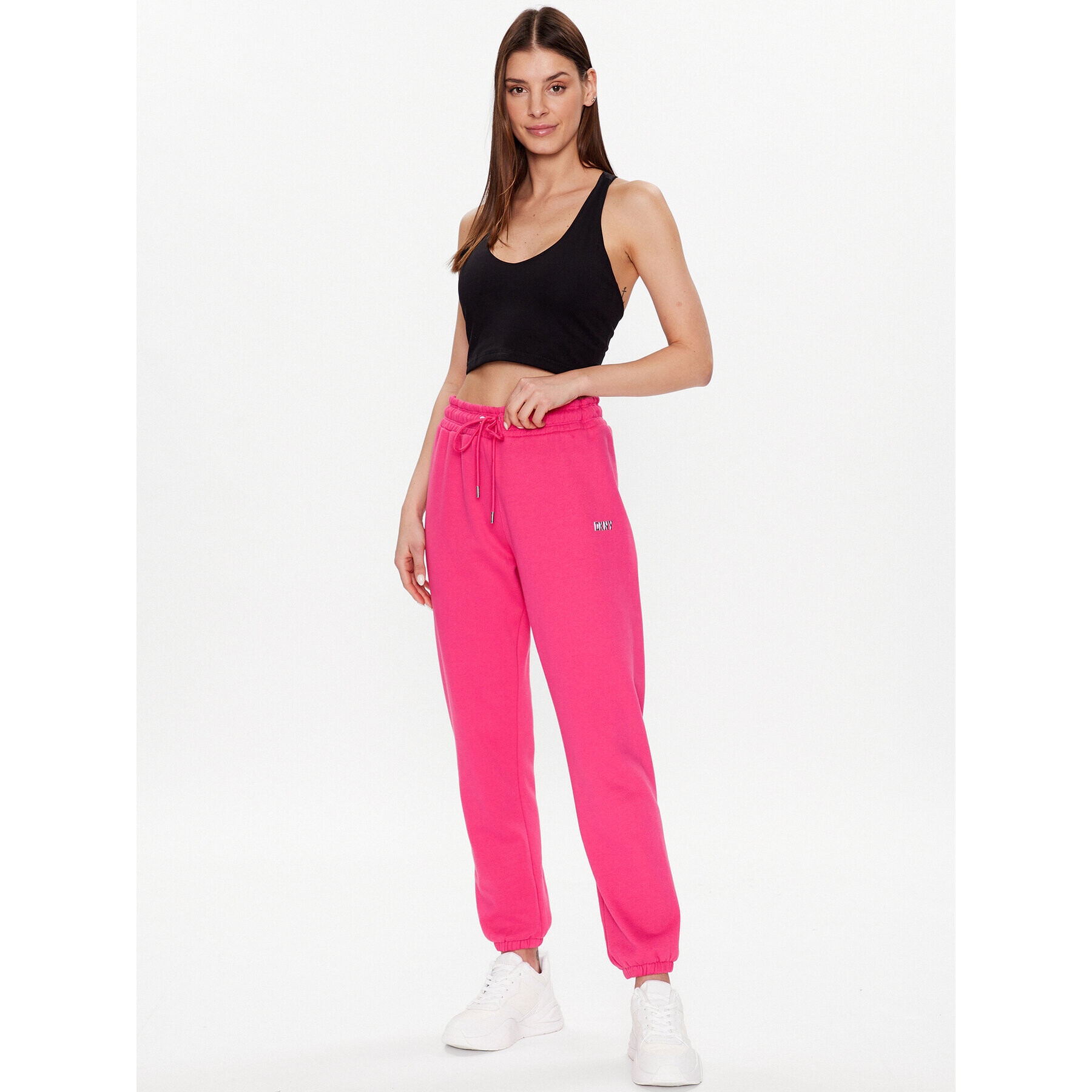 DKNY Sport Долнище анцуг DP2P3114 Розов Classic Fit - Pepit.bg