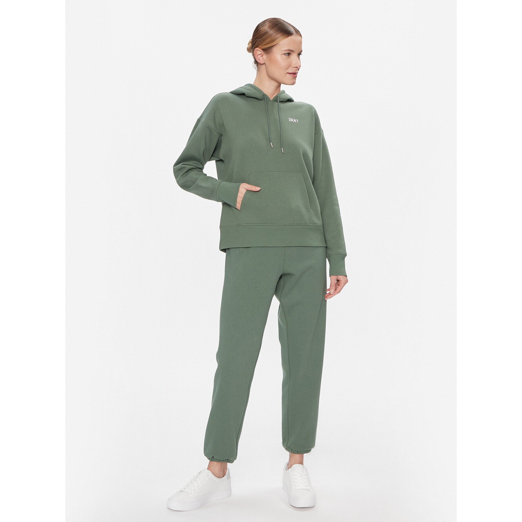 DKNY Sport Долнище анцуг DP2P3114 Зелен Classic Fit - Pepit.bg
