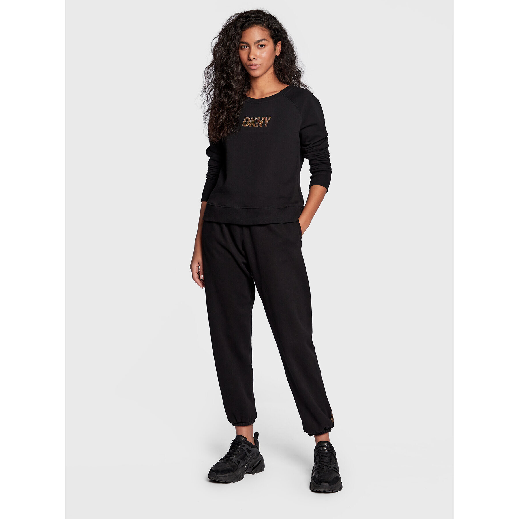 DKNY Sport Долнище анцуг DP2P3143 Черен Regular Fit - Pepit.bg