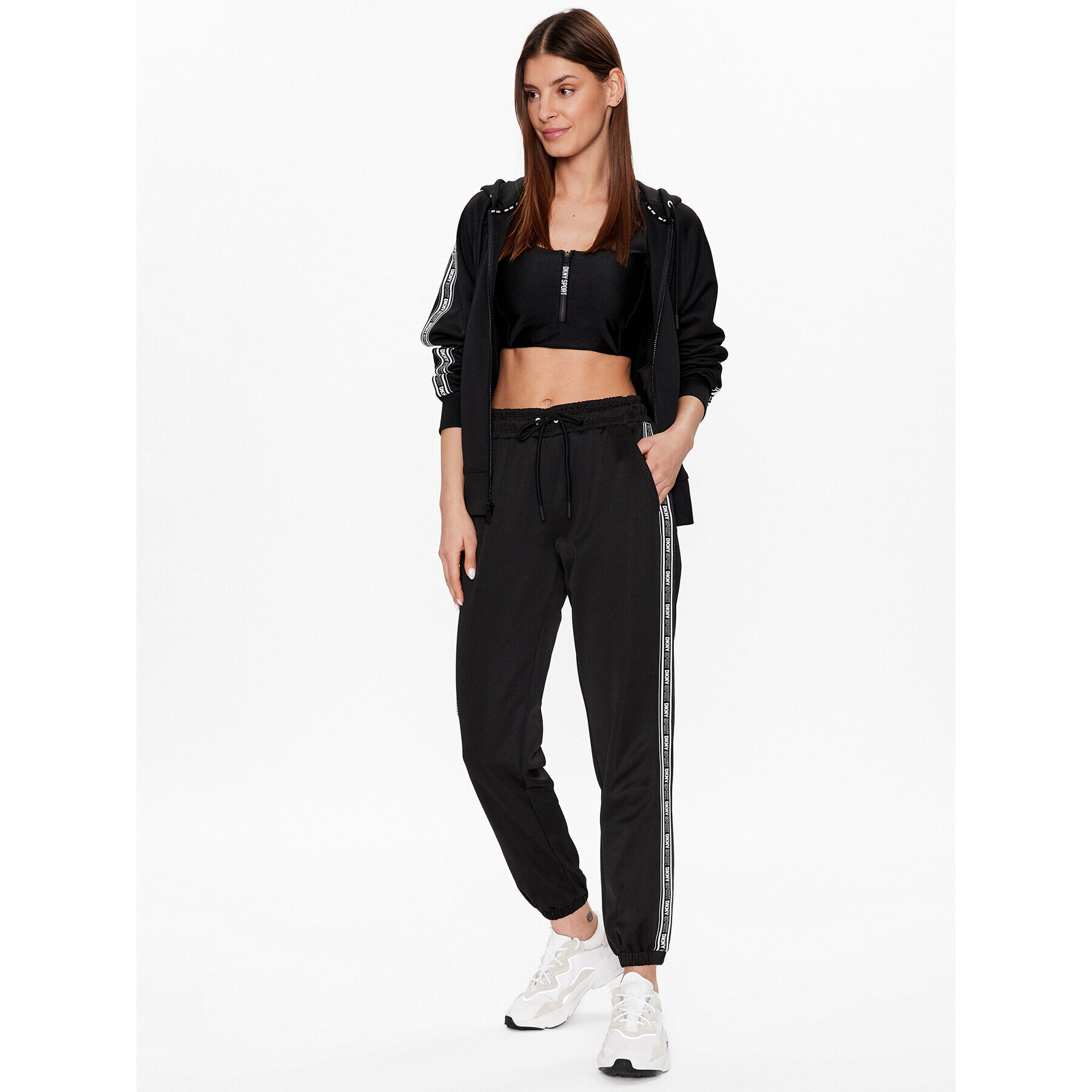 DKNY Sport Долнище анцуг DP2P3170 Черен Classic Fit - Pepit.bg