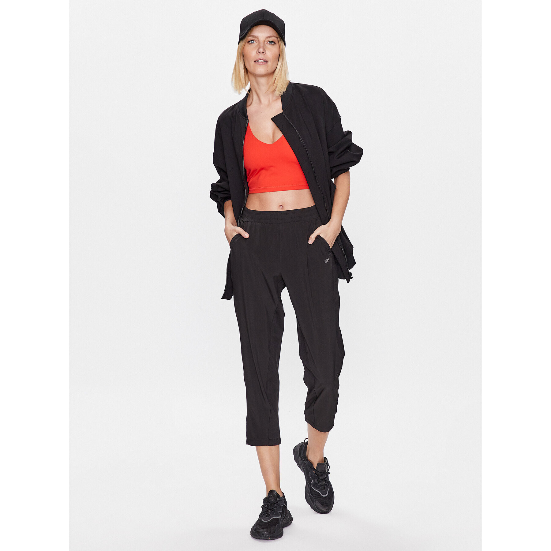 DKNY Sport Долнище анцуг DP3P3229 Черен Classic Fit - Pepit.bg