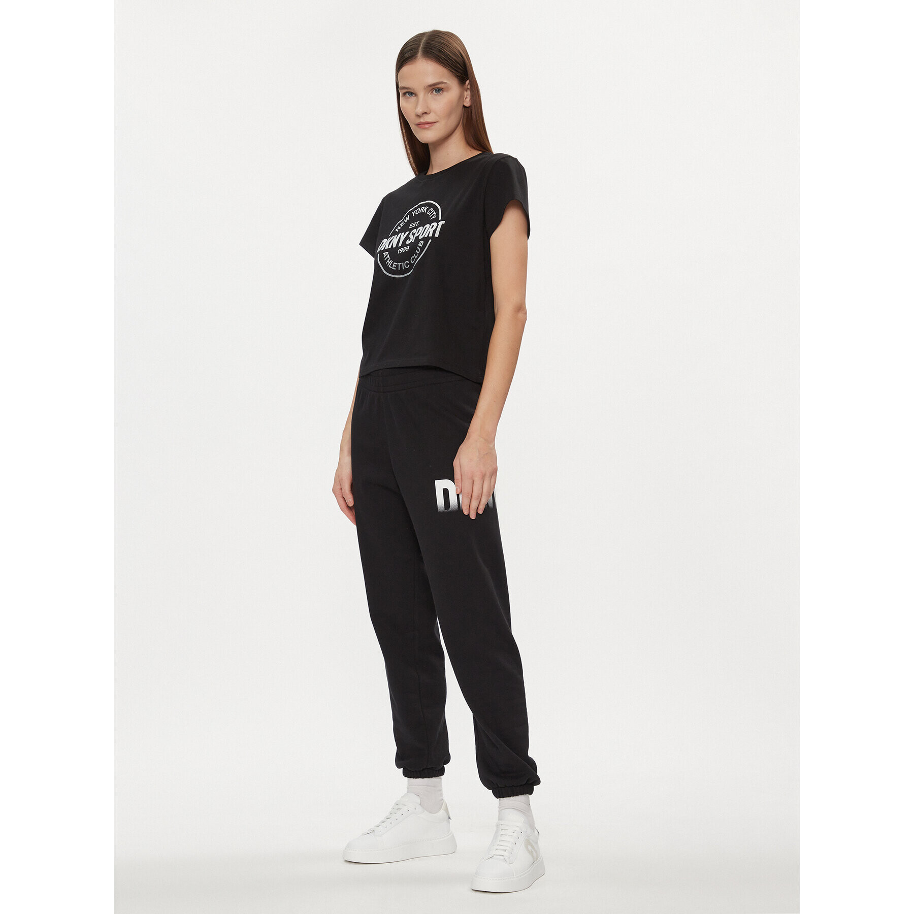 DKNY Sport Долнище анцуг DP3P3379 Черен Relaxed Fit - Pepit.bg