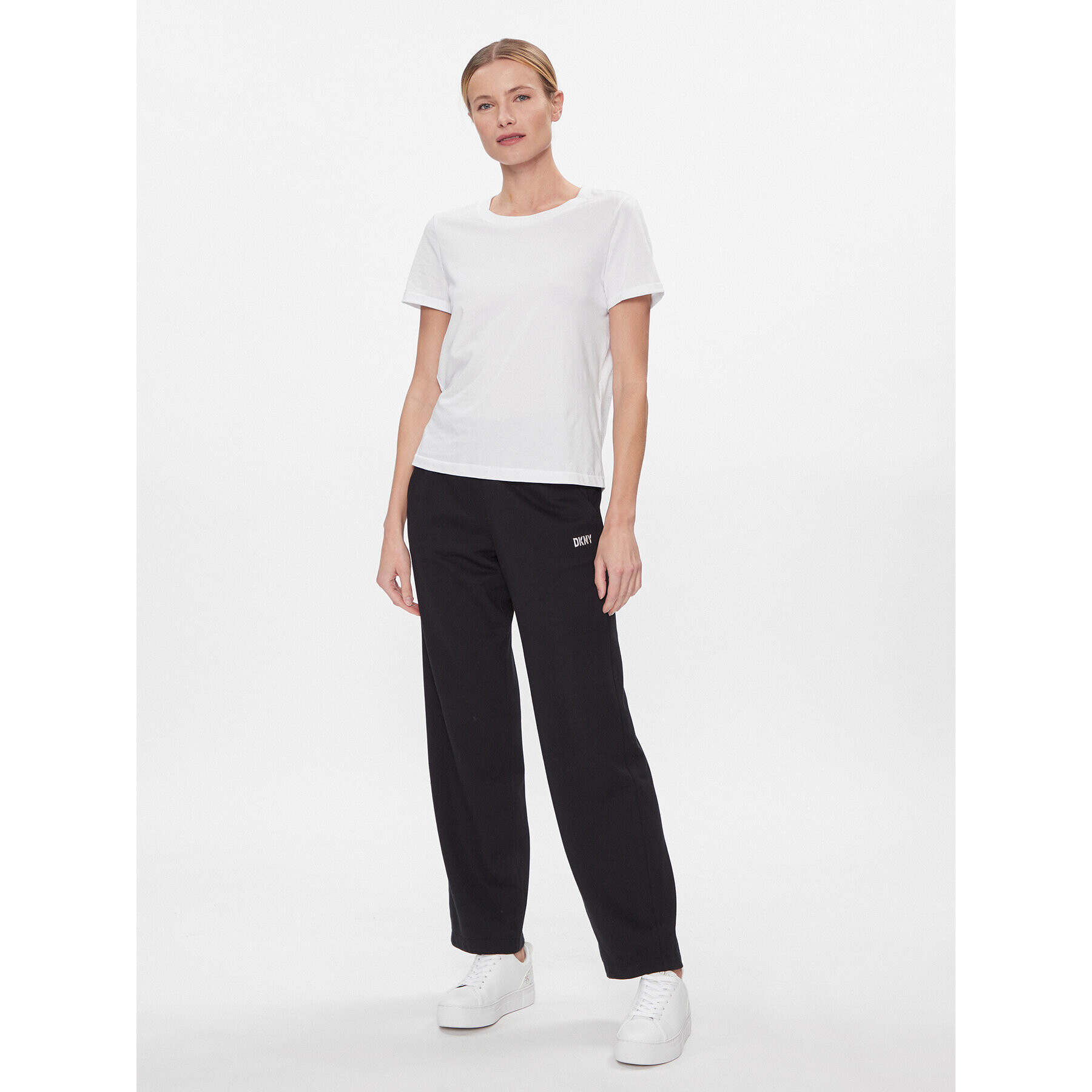 DKNY Sport Долнище анцуг DP3P3406 Черен Wide Leg - Pepit.bg