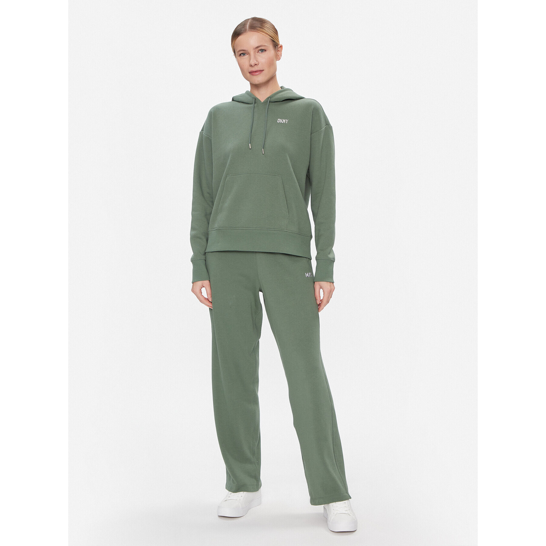 DKNY Sport Долнище анцуг DP3P3406 Зелен Wide Leg - Pepit.bg