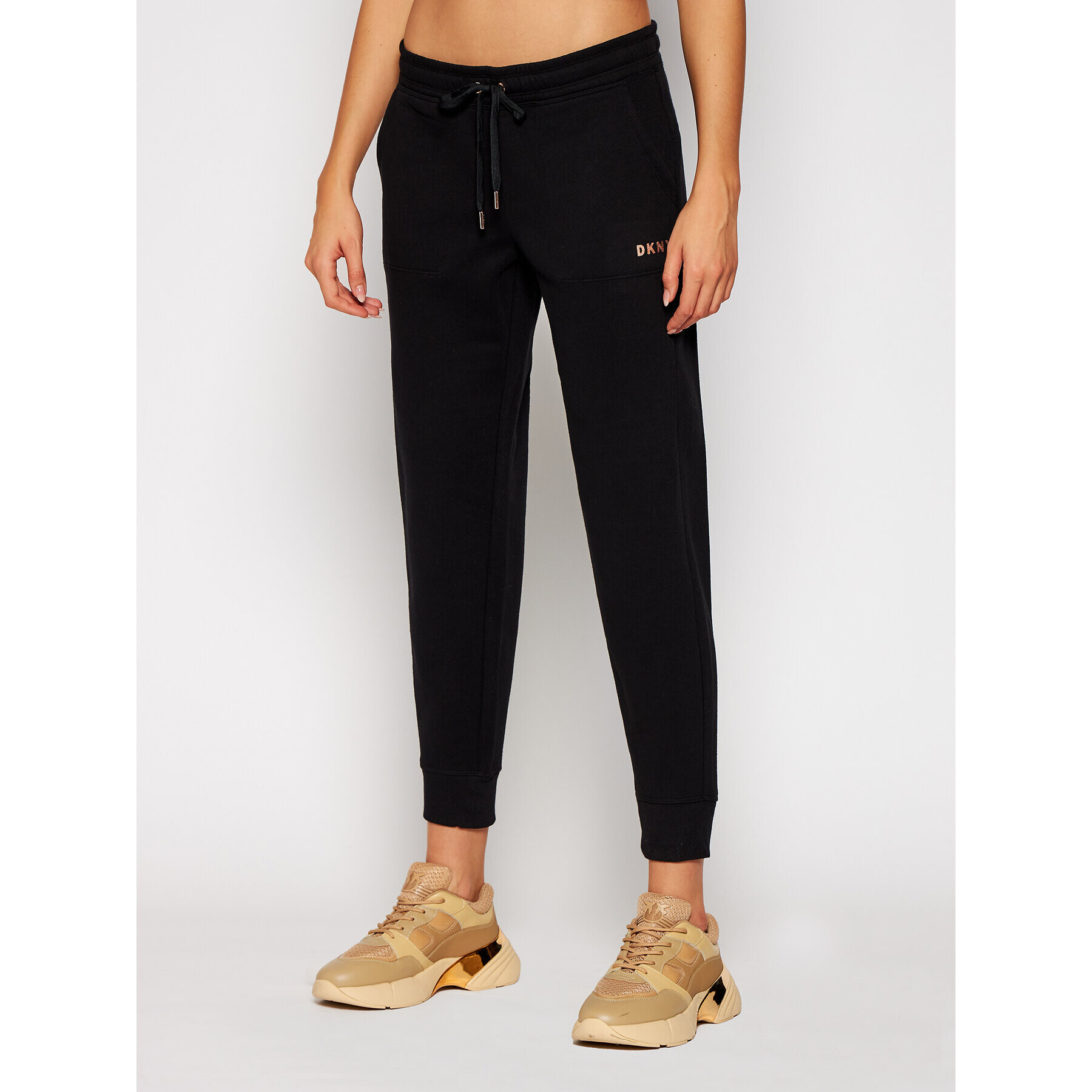 DKNY Sport Долнище анцуг DP0P2408 Черен Regular Fit - Pepit.bg
