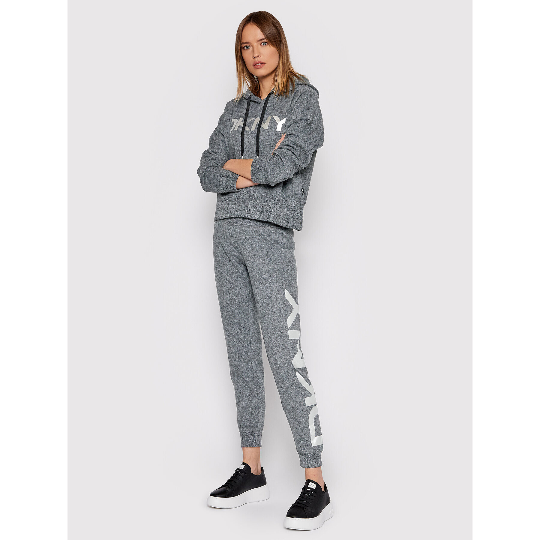 DKNY Sport Долнище анцуг DP1P1251 Сив Regular Fit - Pepit.bg