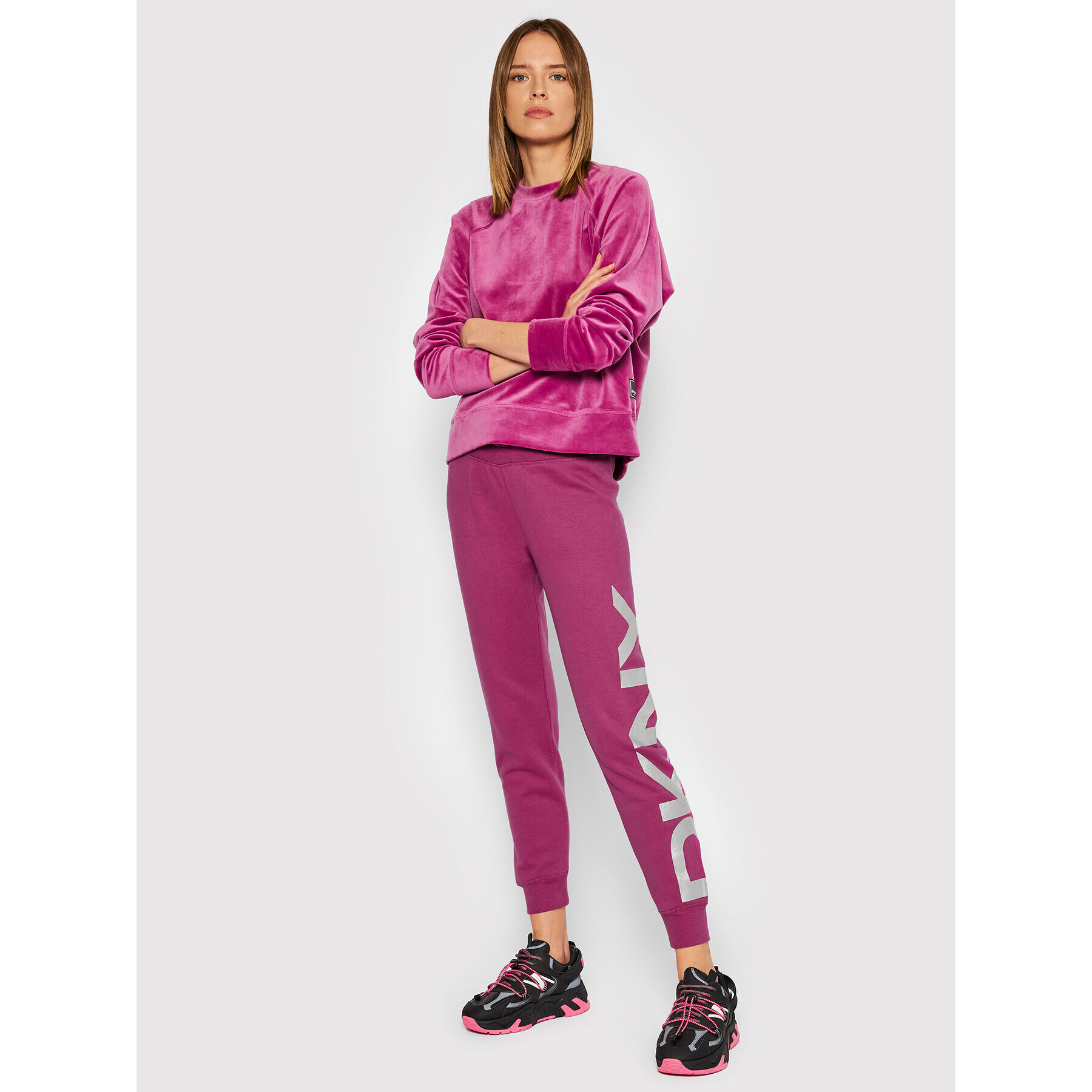 DKNY Sport Долнище анцуг DP1P1251 Виолетов Regular Fit - Pepit.bg