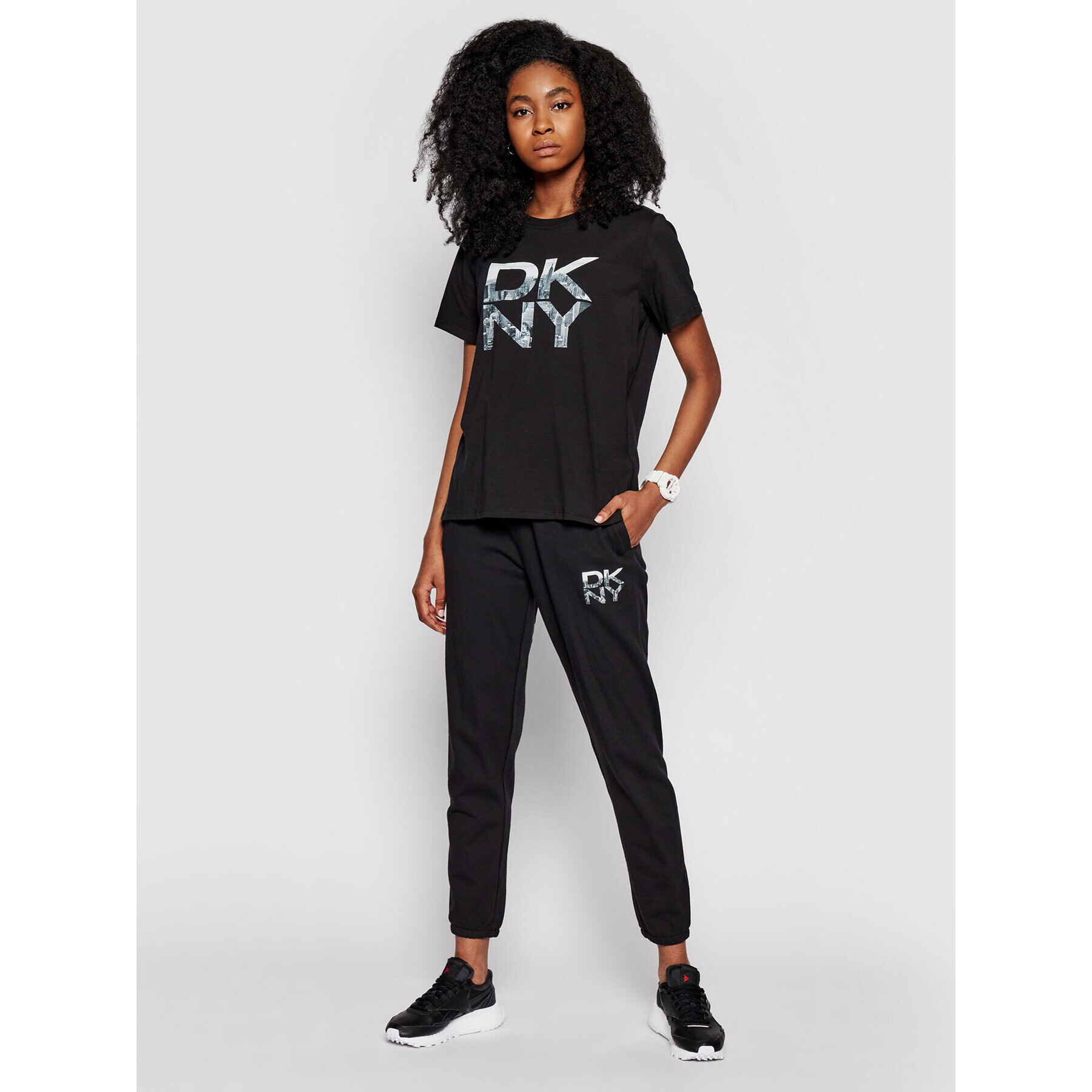 DKNY Sport Долнище анцуг DP1P2620 Черен Regular Fit - Pepit.bg