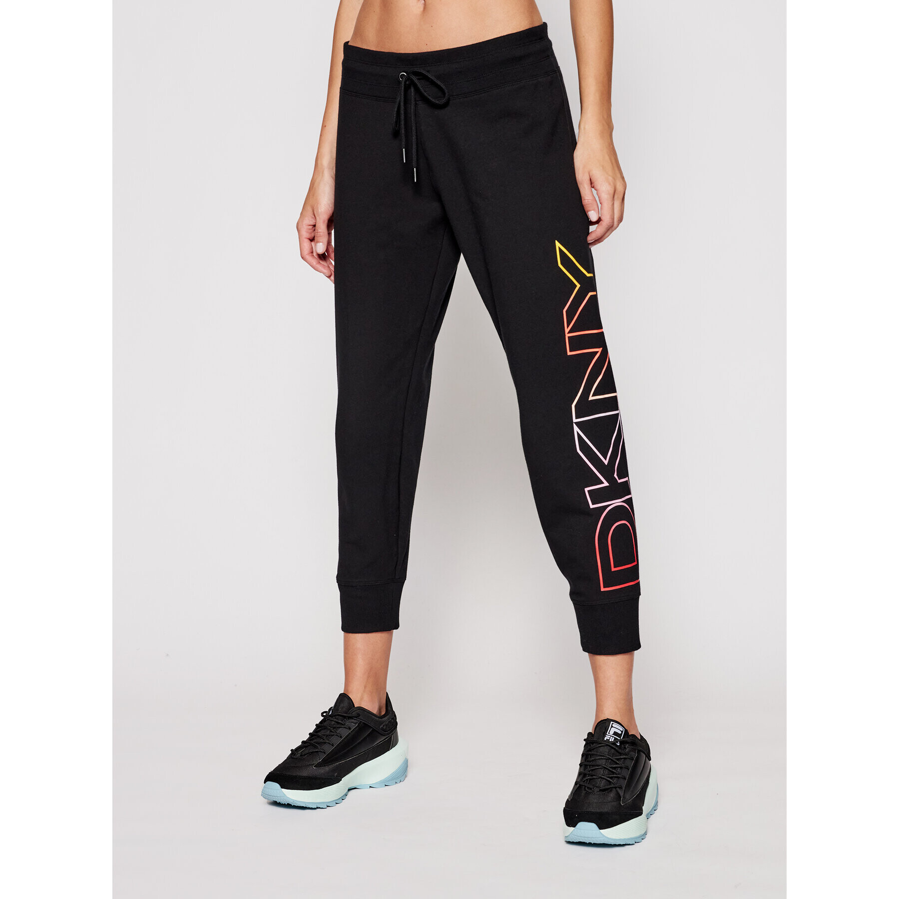 DKNY Sport Долнище анцуг DP1P2622 Черен Regular Fit - Pepit.bg