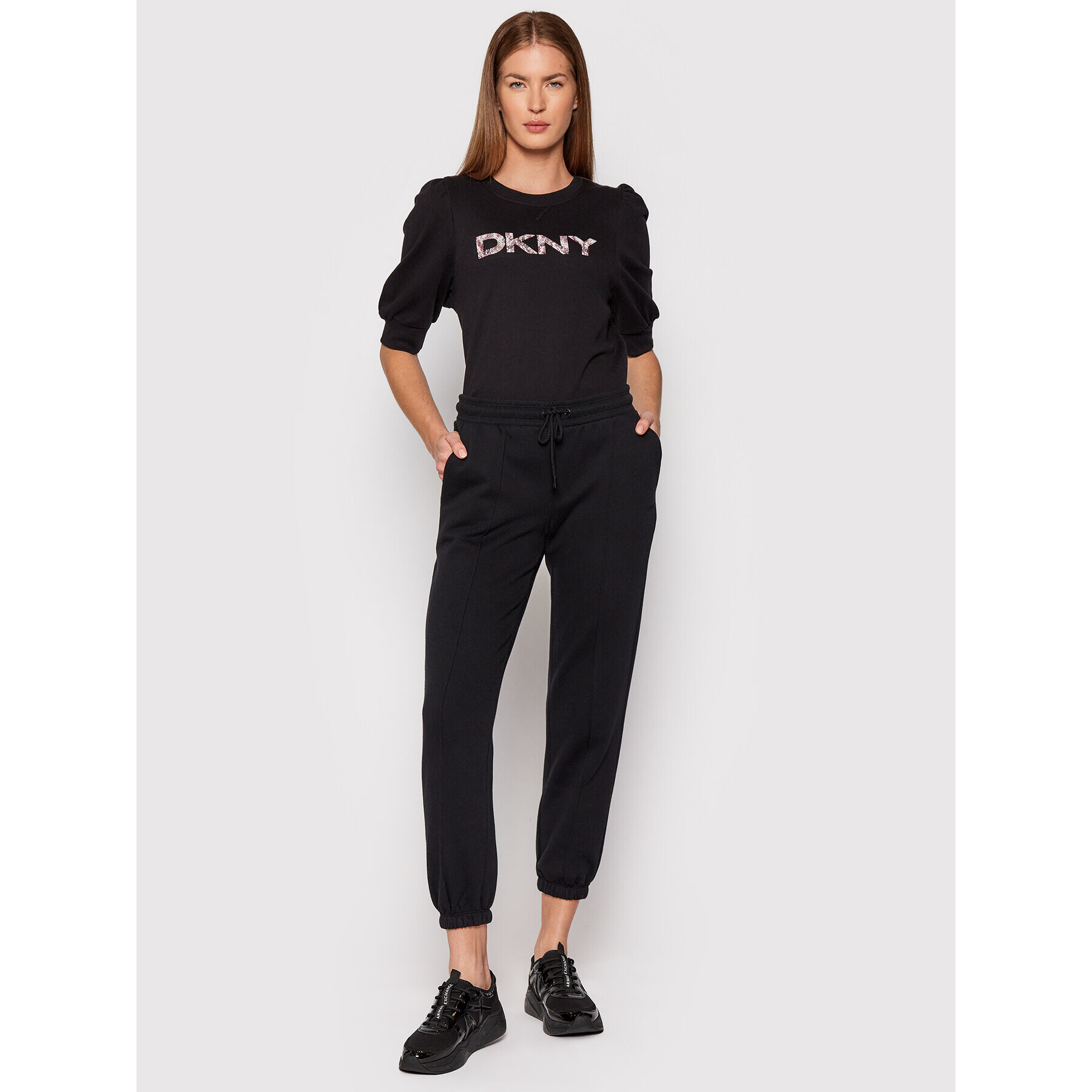 DKNY Sport Долнище анцуг DP1P2743 Черен Regular Fit - Pepit.bg