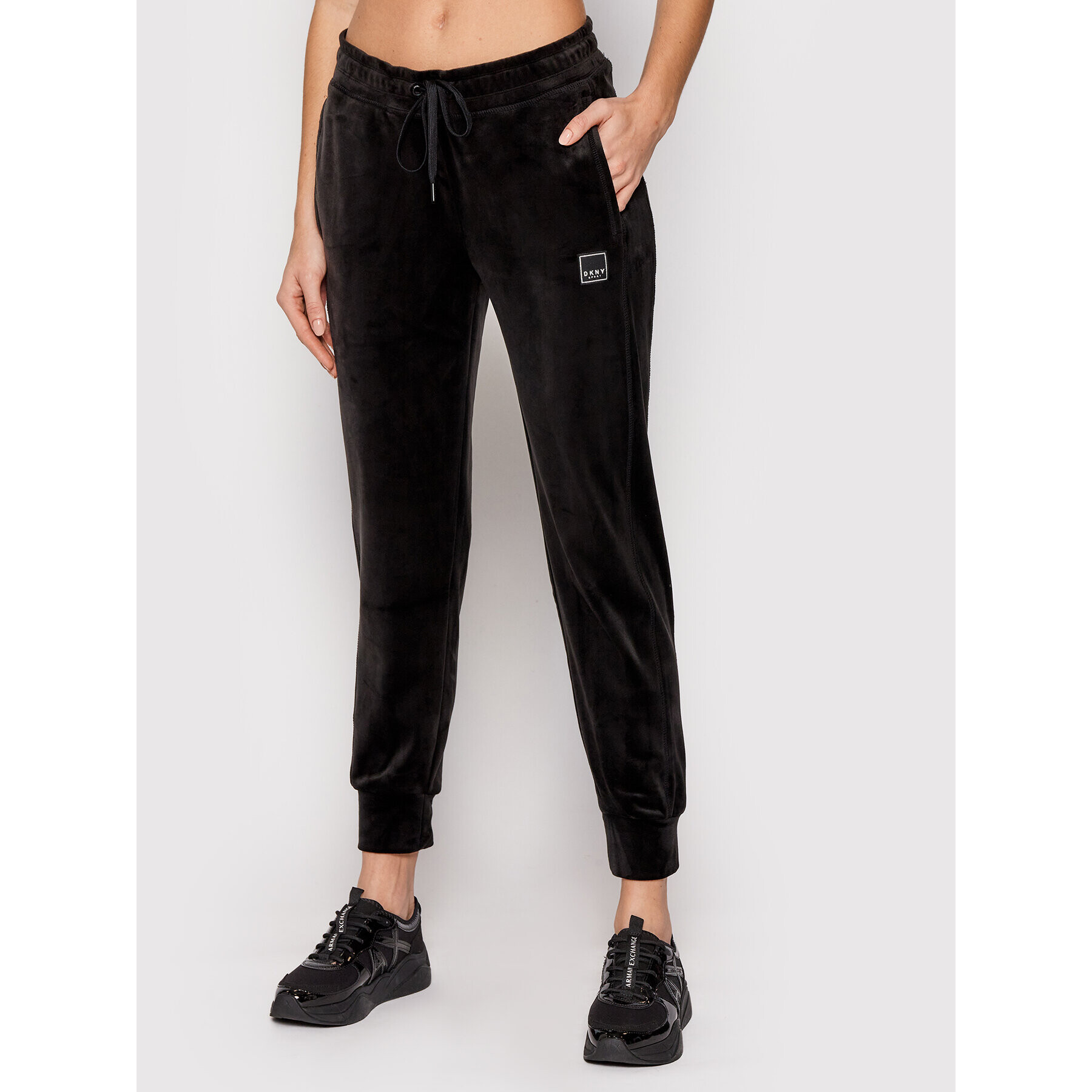 DKNY Sport Долнище анцуг DP1P2745 Черен Regular Fit - Pepit.bg