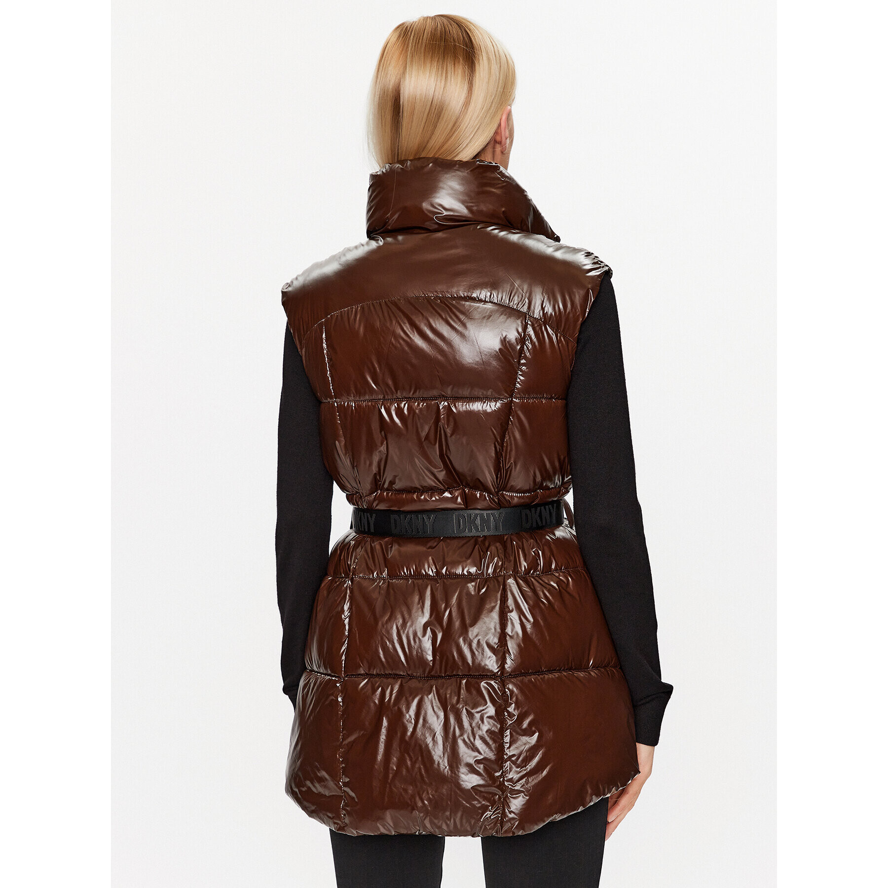DKNY Sport Елек DP3V3127 Кафяв Regular Fit - Pepit.bg