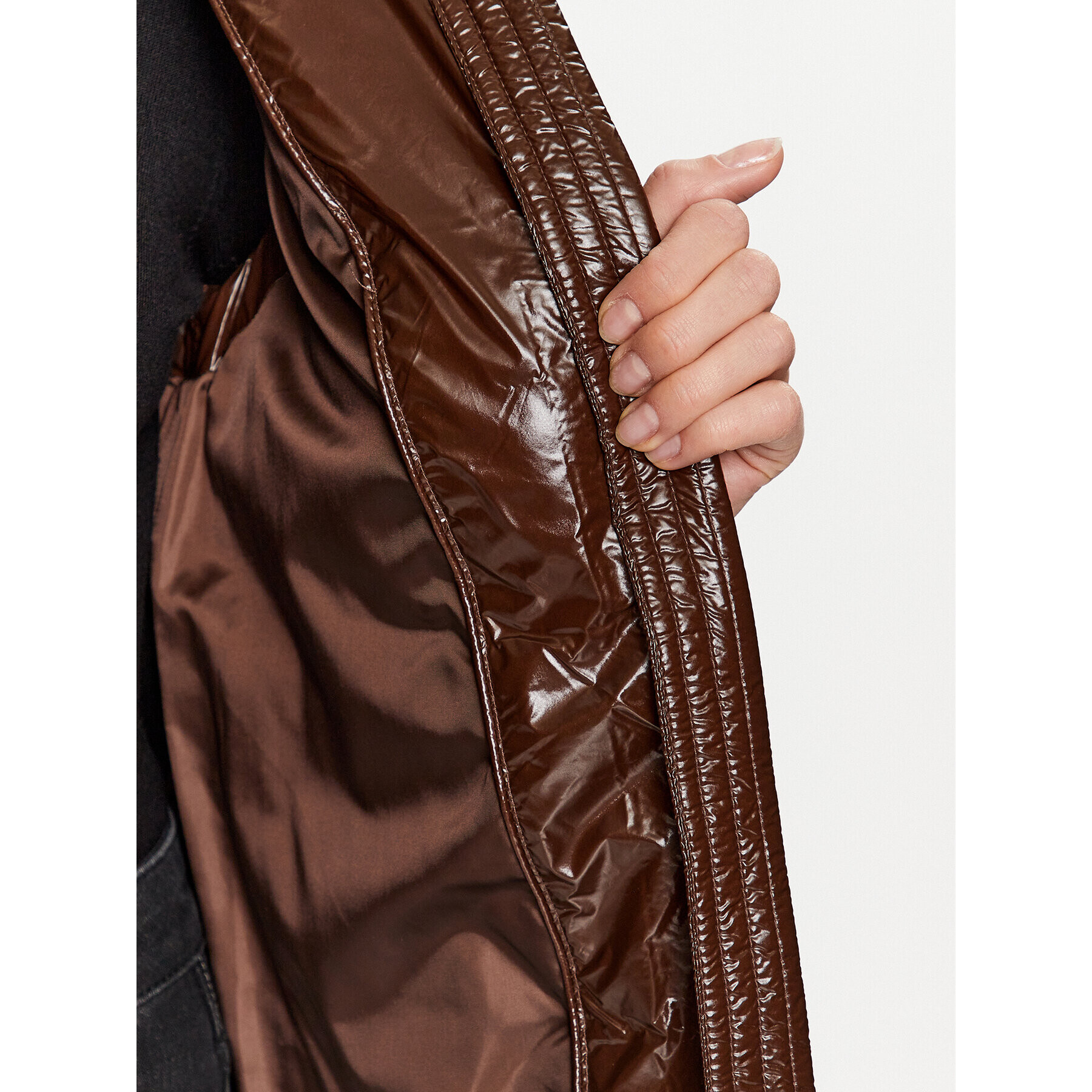 DKNY Sport Елек DP3V3127 Кафяв Regular Fit - Pepit.bg