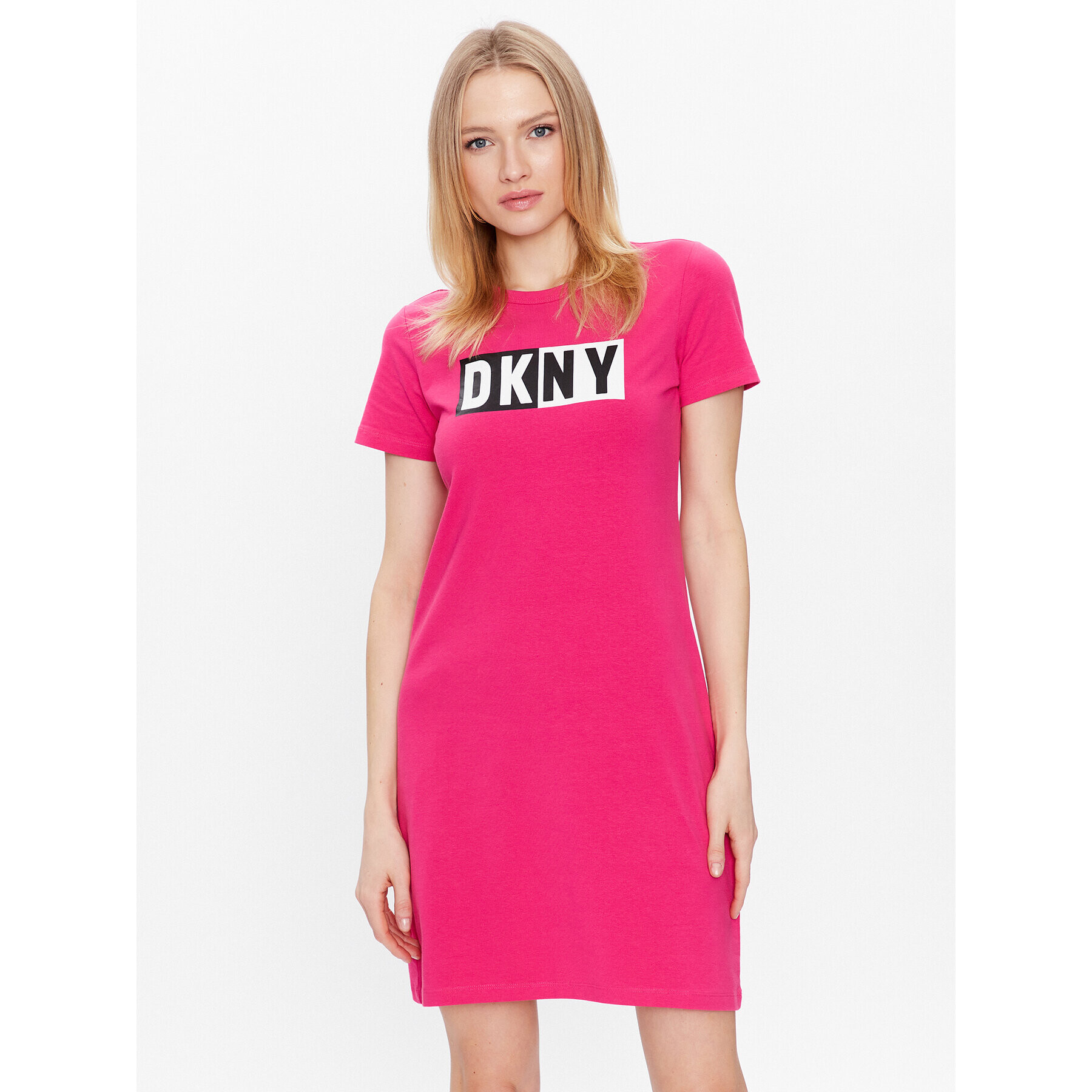 DKNY Sport Ежедневна рокля DP2D4261 Розов Classic Fit - Pepit.bg