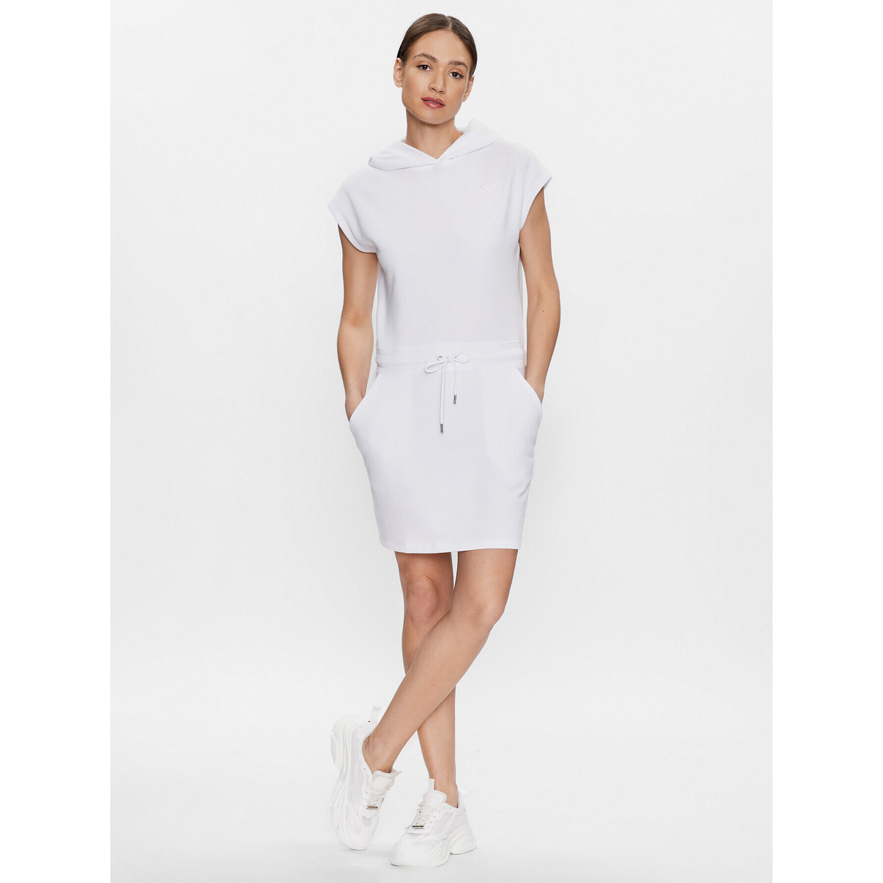 DKNY Sport Ежедневна рокля DP3D4775 Бял Classic Fit - Pepit.bg
