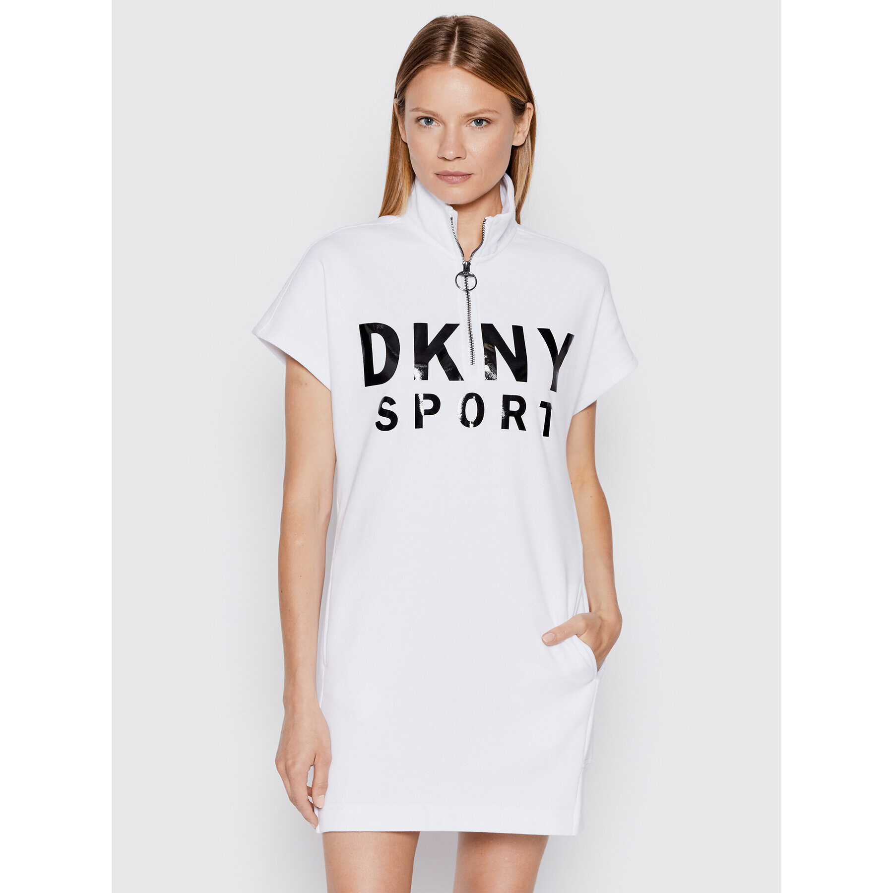 DKNY Sport Ежедневна рокля DP8D4040 Бял Regular Fit - Pepit.bg