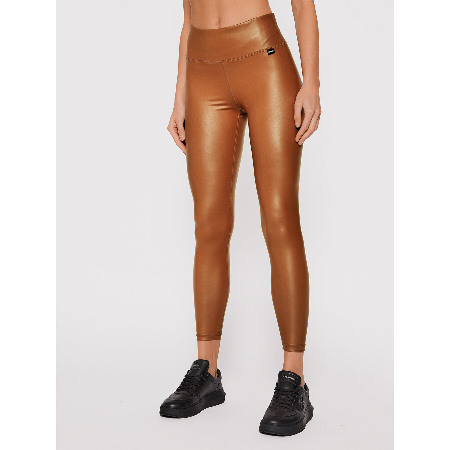 DKNY Sport Клин DP1P2096 Кафяв Slim Fit - Pepit.bg