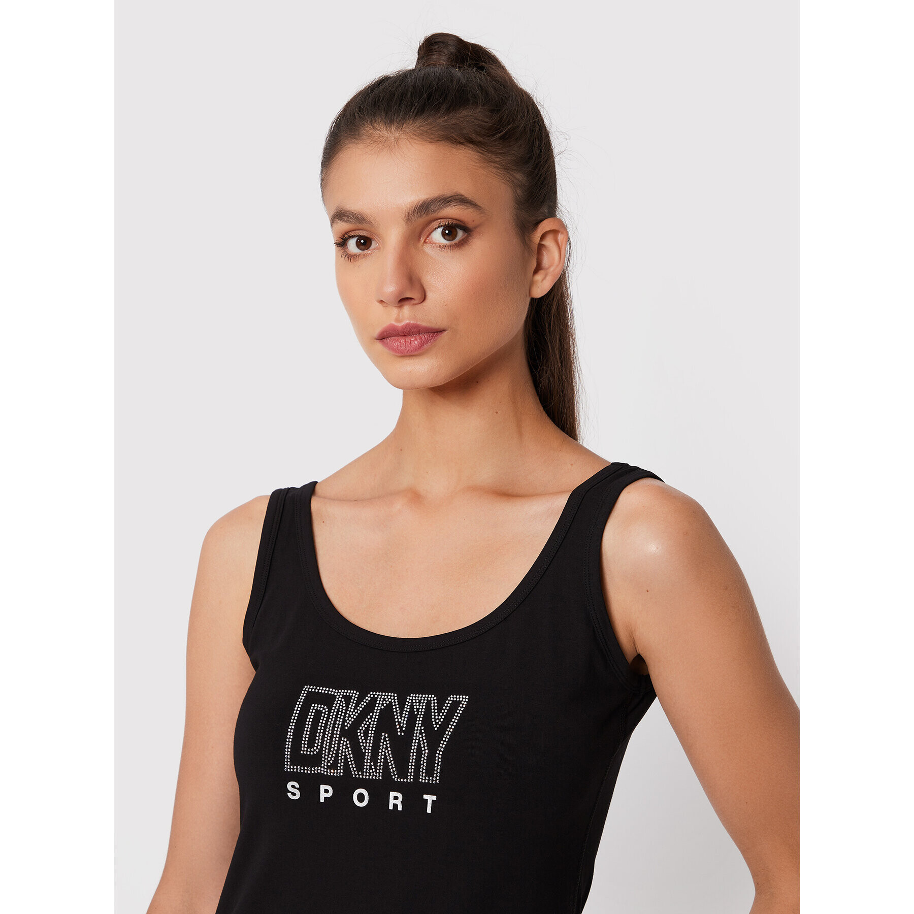 DKNY Sport Лятна рокля DP2D4646 Черен Slim Fit - Pepit.bg