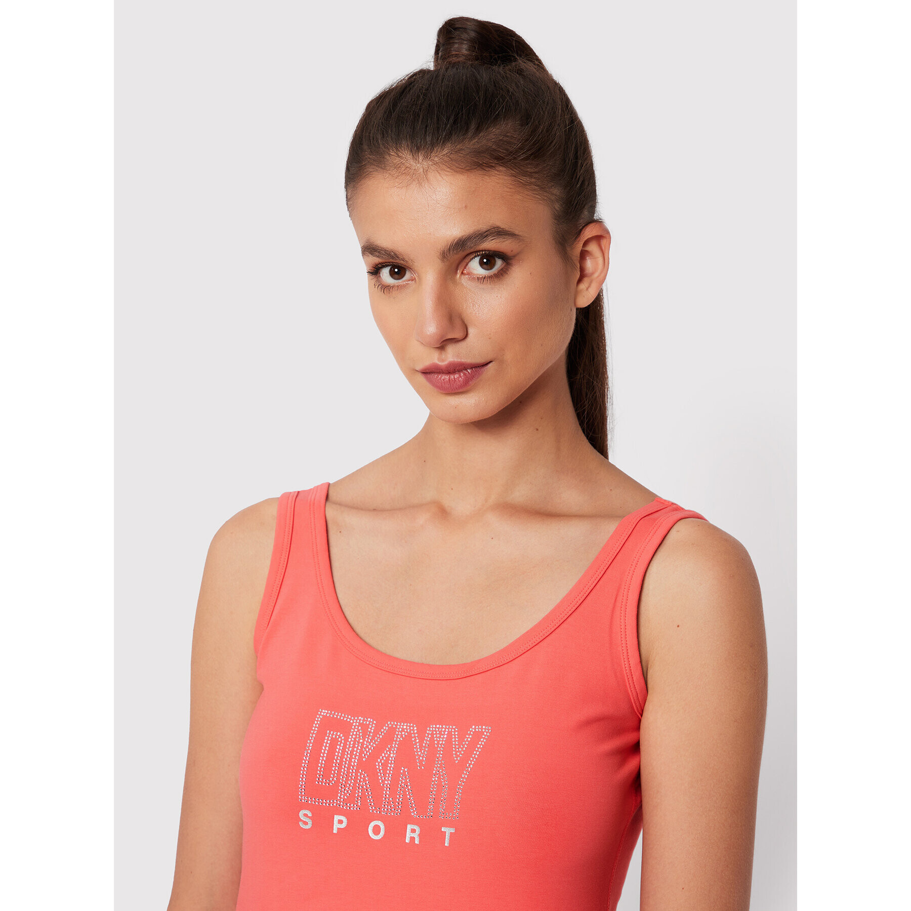 DKNY Sport Лятна рокля DP2D4646 Розов Slim Fit - Pepit.bg