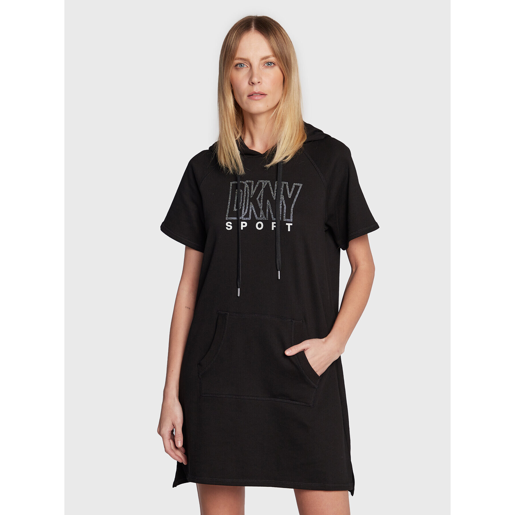 DKNY Sport Плетена рокля DP2D4647 Черен Regular Fit - Pepit.bg