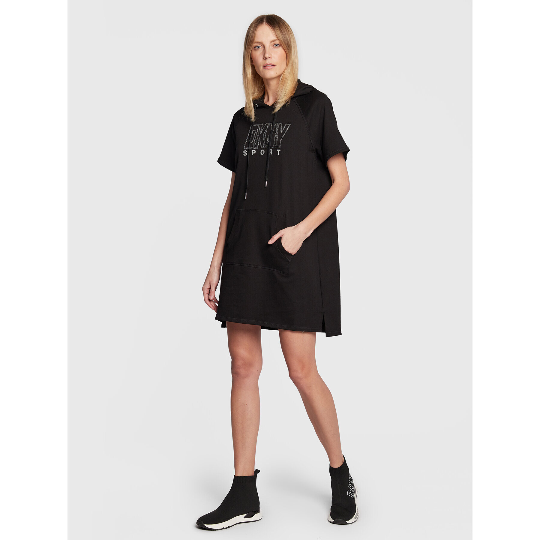 DKNY Sport Плетена рокля DP2D4647 Черен Regular Fit - Pepit.bg