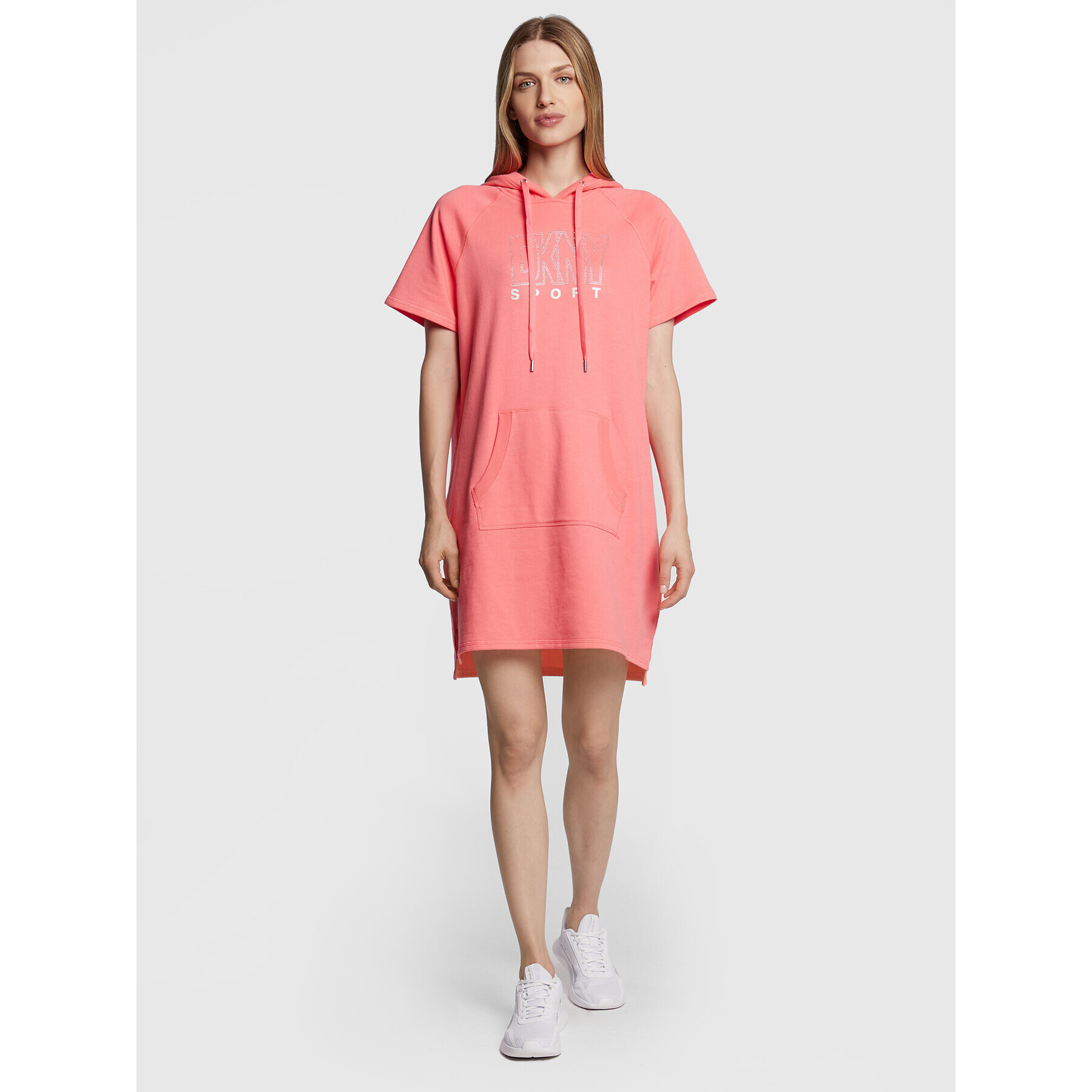 DKNY Sport Плетена рокля DP2D4647 Розов Regular Fit - Pepit.bg
