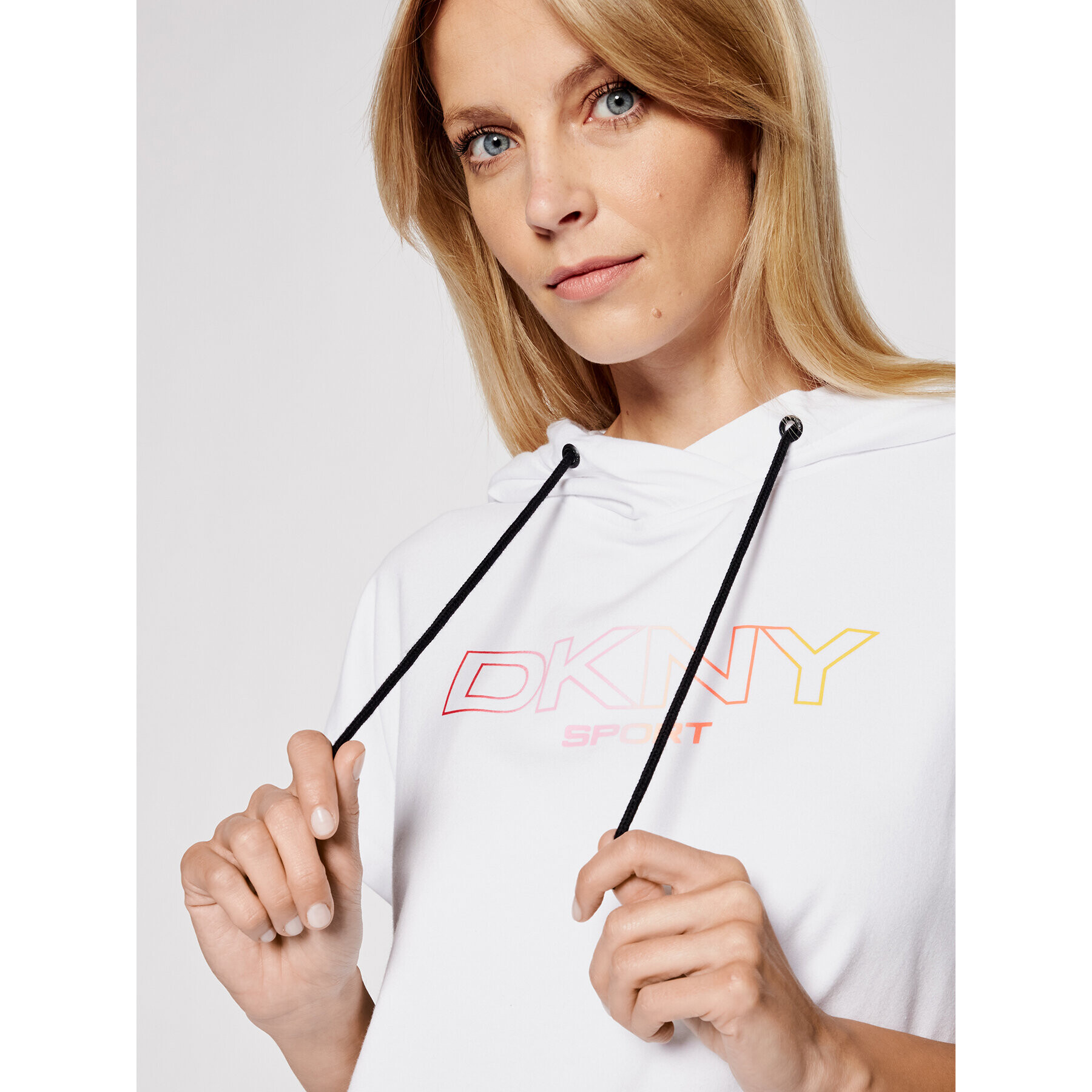 DKNY Sport Плетена рокля DP1D4455 Бял Regular Fit - Pepit.bg