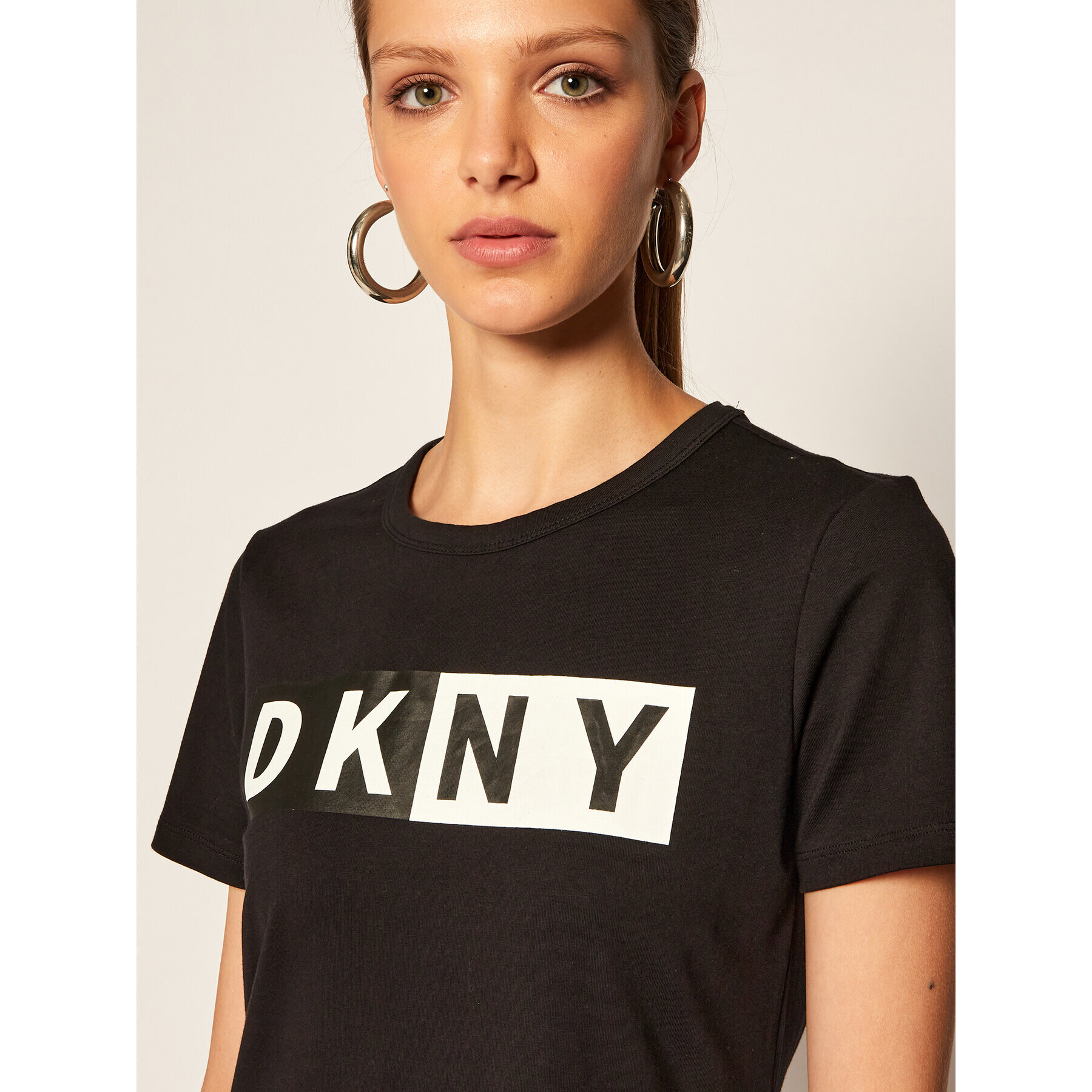 DKNY Sport Плетена рокля DP9D4261 Черен Regular Fit - Pepit.bg