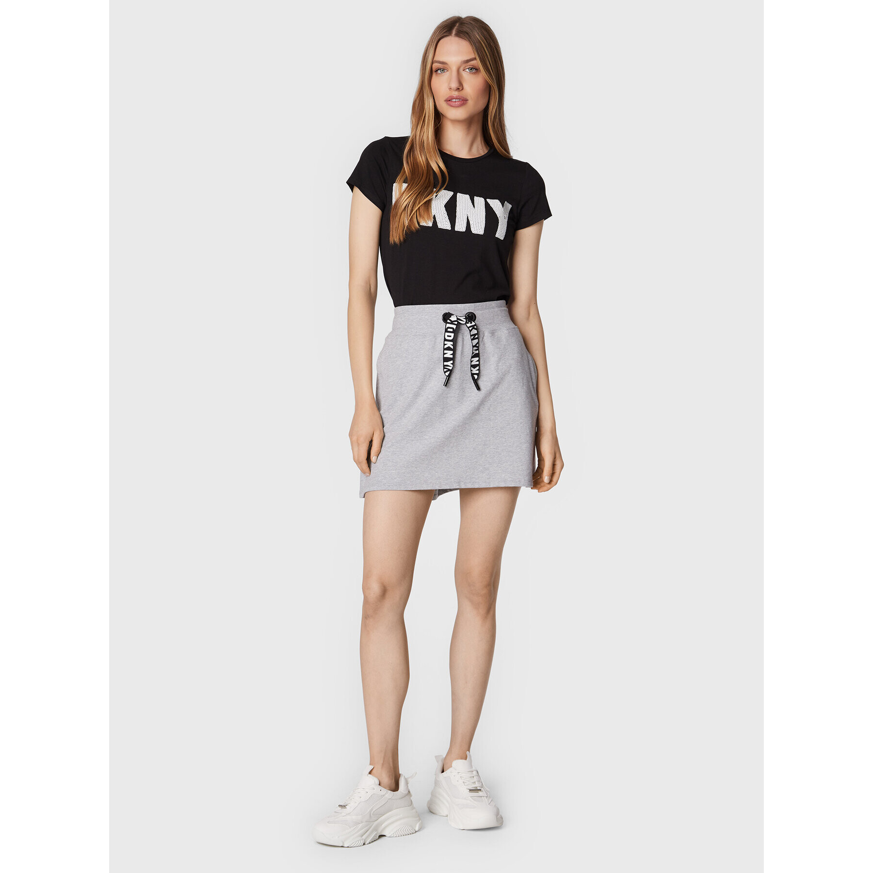 DKNY Sport Пола тип трапец DP3S5017 Сив Regular Fit - Pepit.bg
