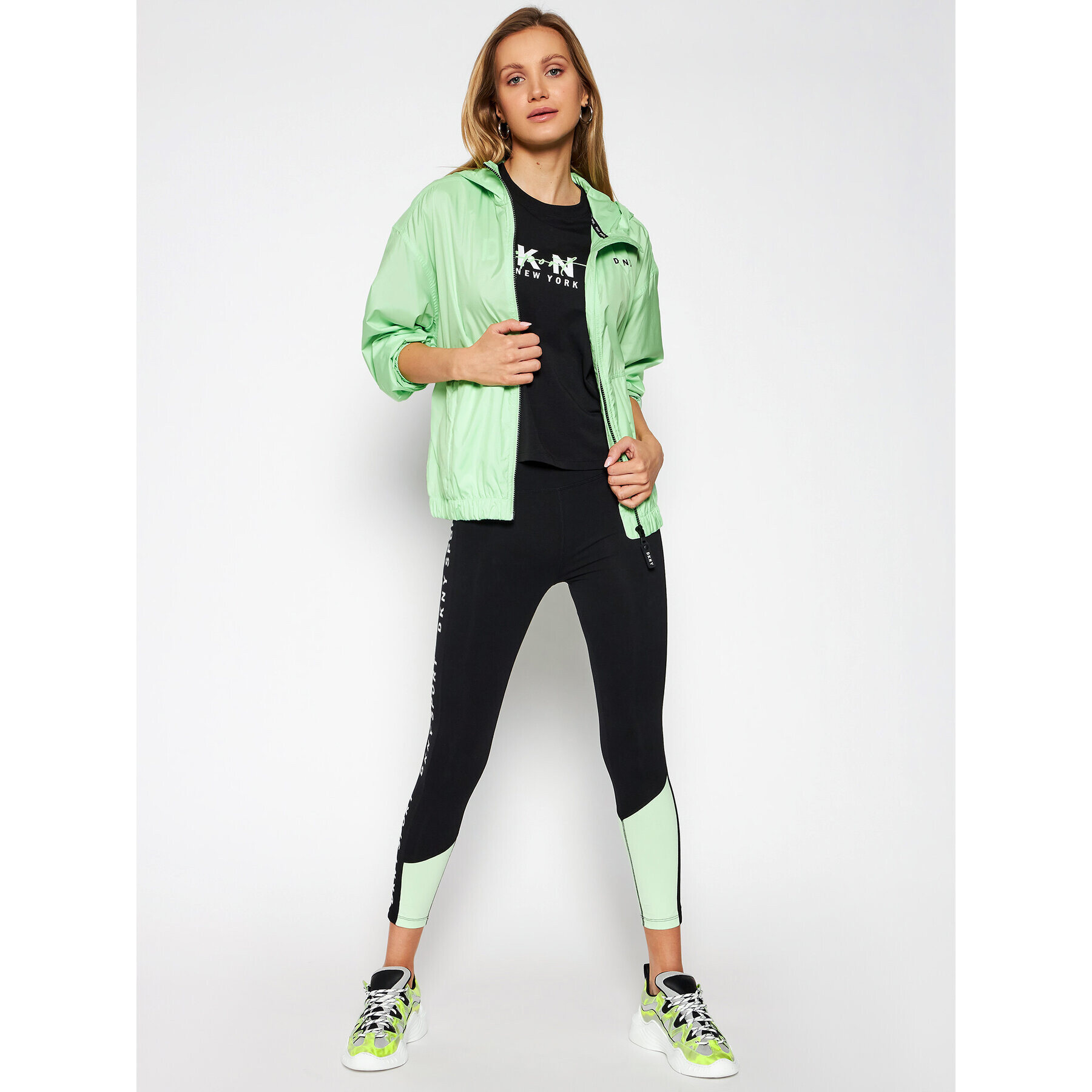 DKNY Sport Преходно яке DP0J8973 Зелен Regular Fit - Pepit.bg