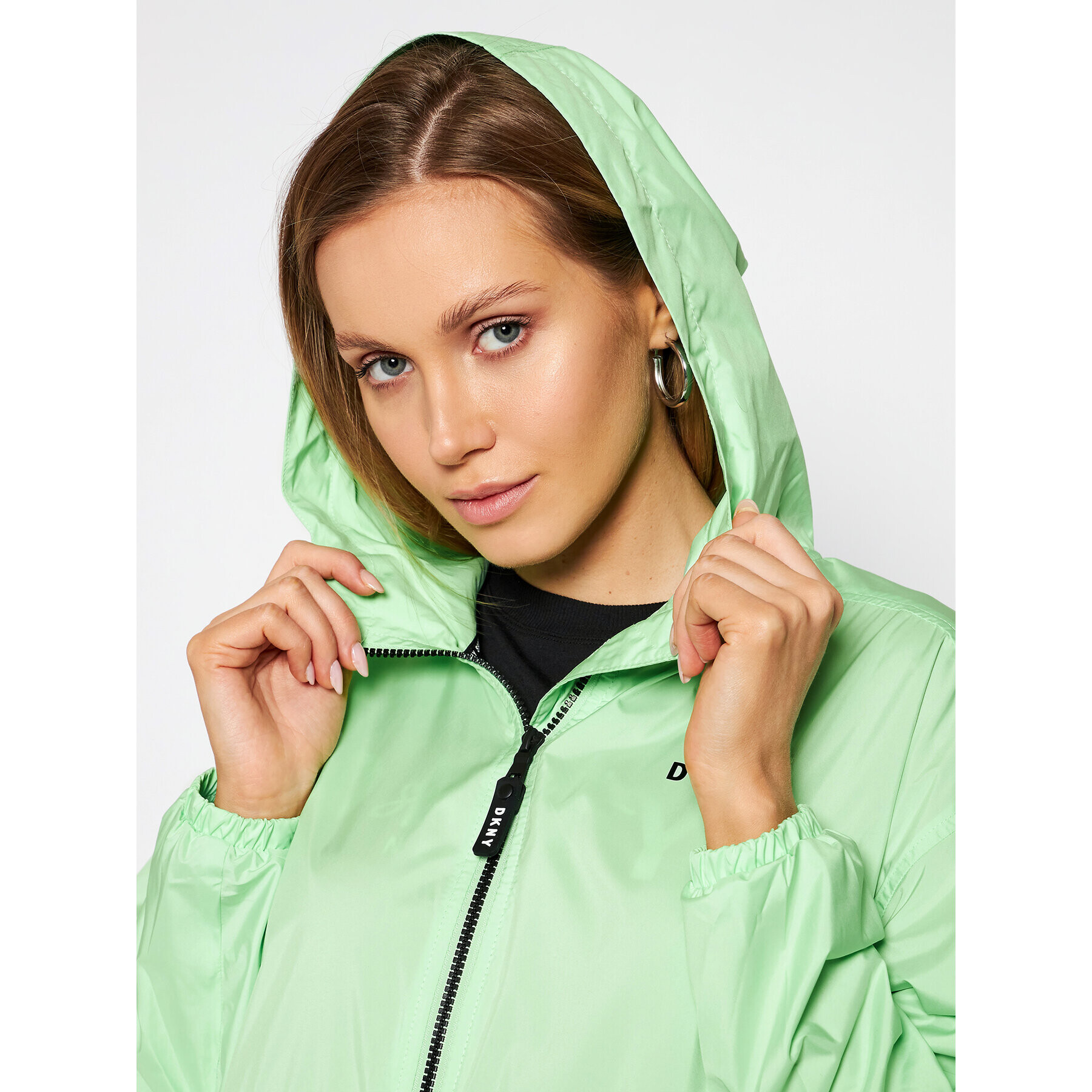 DKNY Sport Преходно яке DP0J8973 Зелен Regular Fit - Pepit.bg