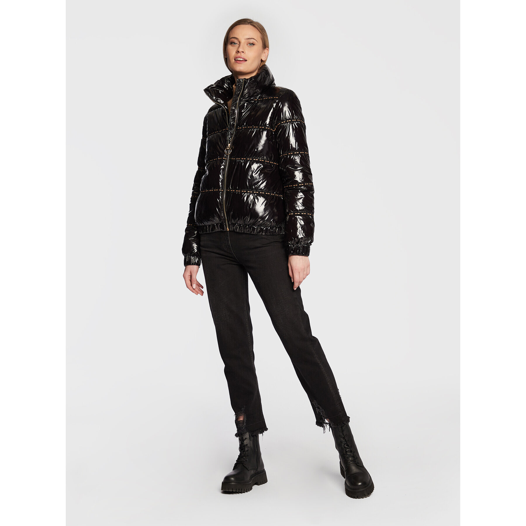 DKNY Sport Пухено яке DP2J8857 Черен Regular Fit - Pepit.bg
