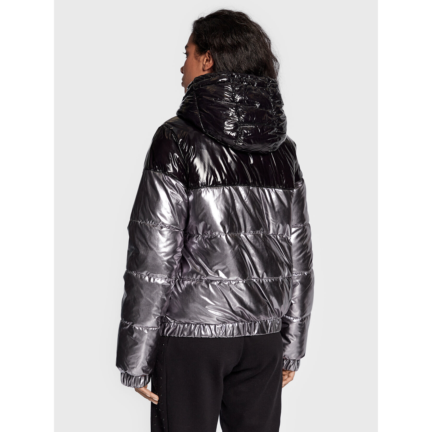 DKNY Sport Пухено яке DP2J8893 Сребрист Regular Fit - Pepit.bg