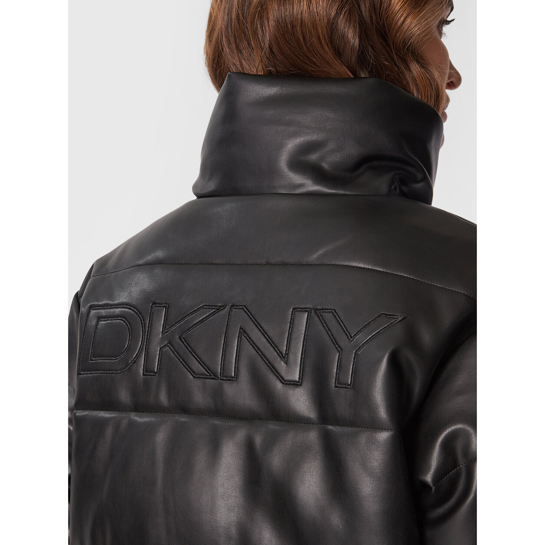 DKNY Sport Пухено яке DP2J9077 Черен Relaxed Fit - Pepit.bg