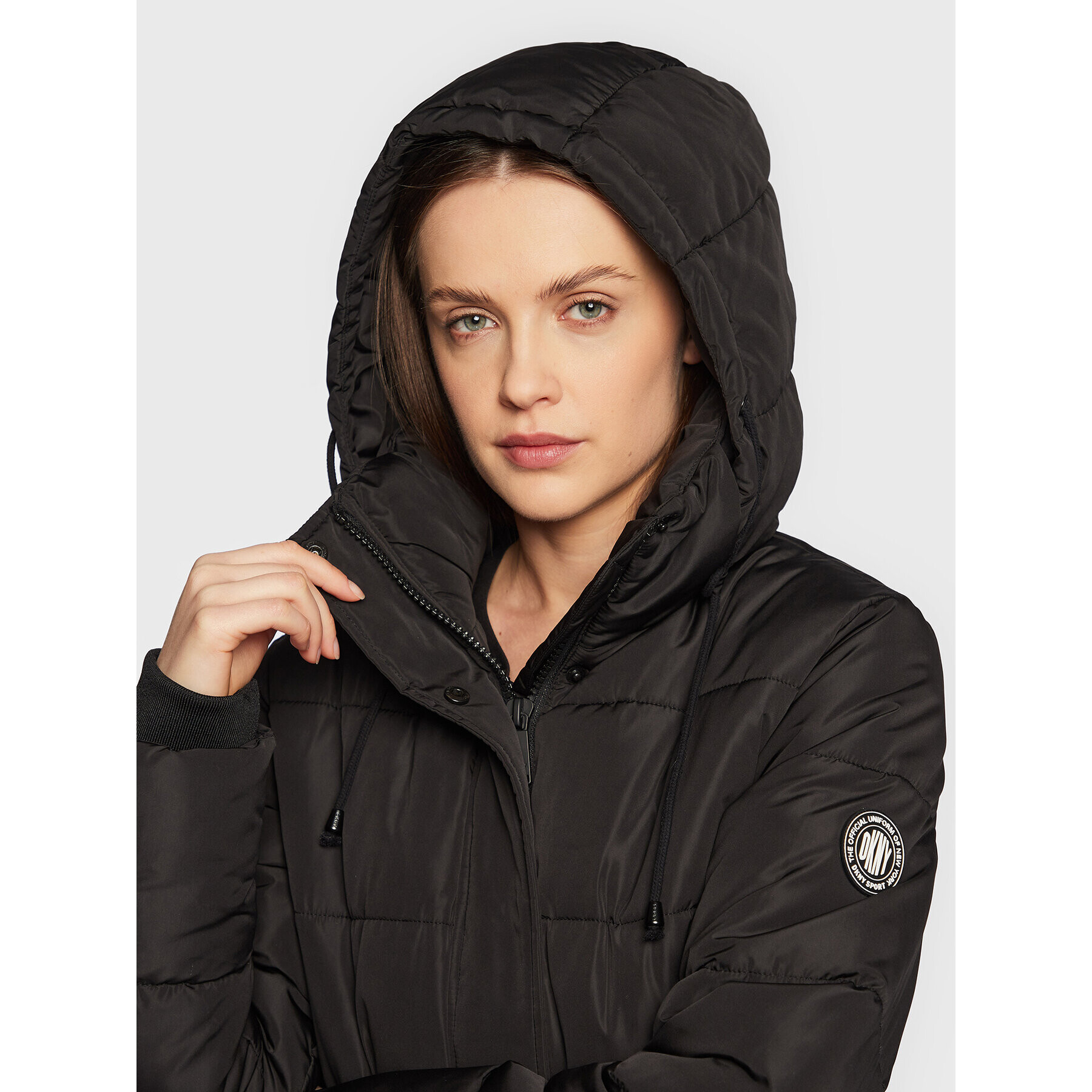 DKNY Sport Пухено яке DP2J9180 Черен Regular Fit - Pepit.bg