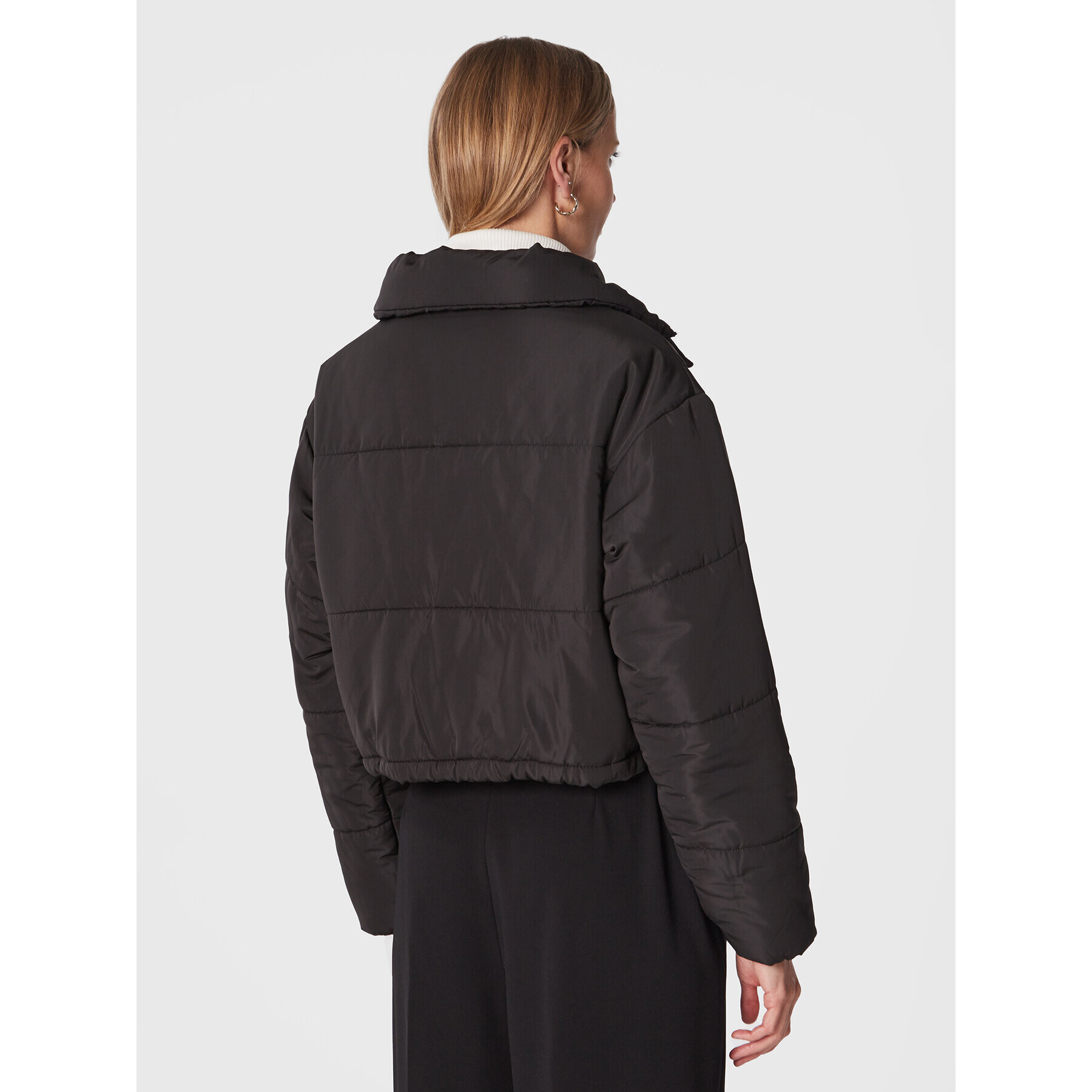 DKNY Sport Пухено яке DP2J9196 Черен Oversize - Pepit.bg