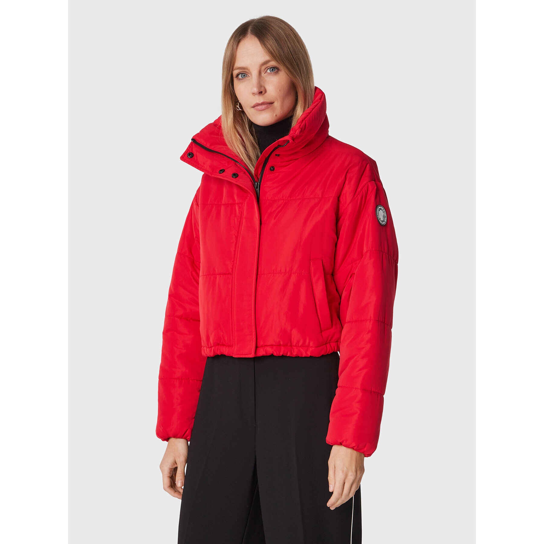 DKNY Sport Пухено яке DP2J9196 Червен Oversize - Pepit.bg