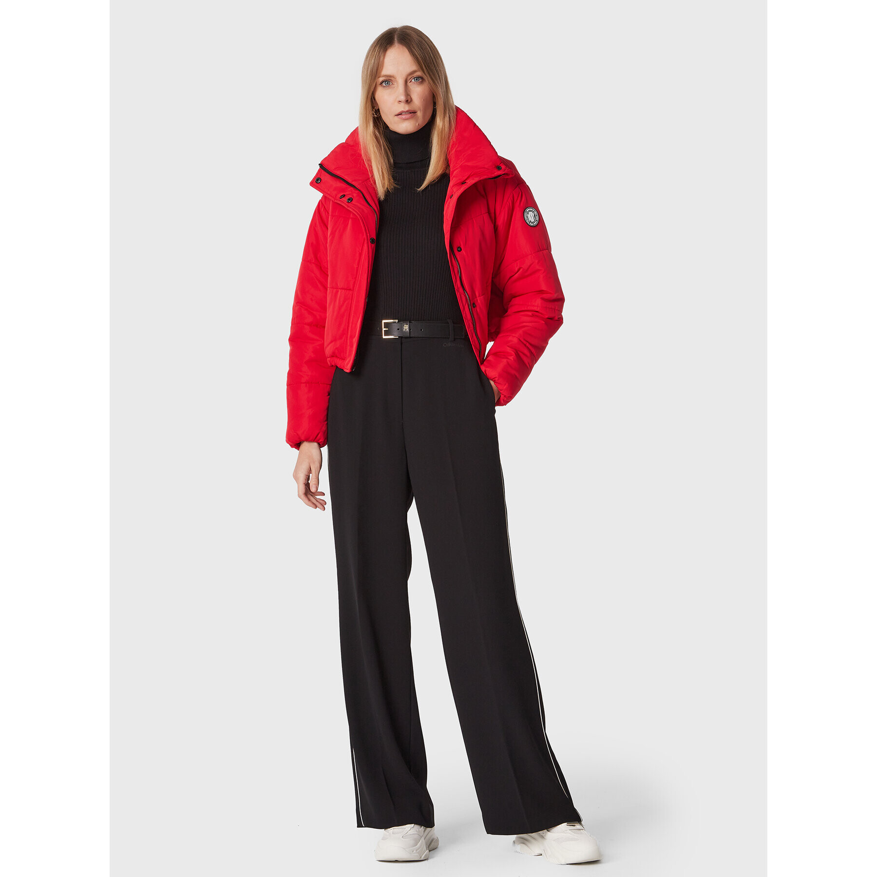 DKNY Sport Пухено яке DP2J9196 Червен Oversize - Pepit.bg