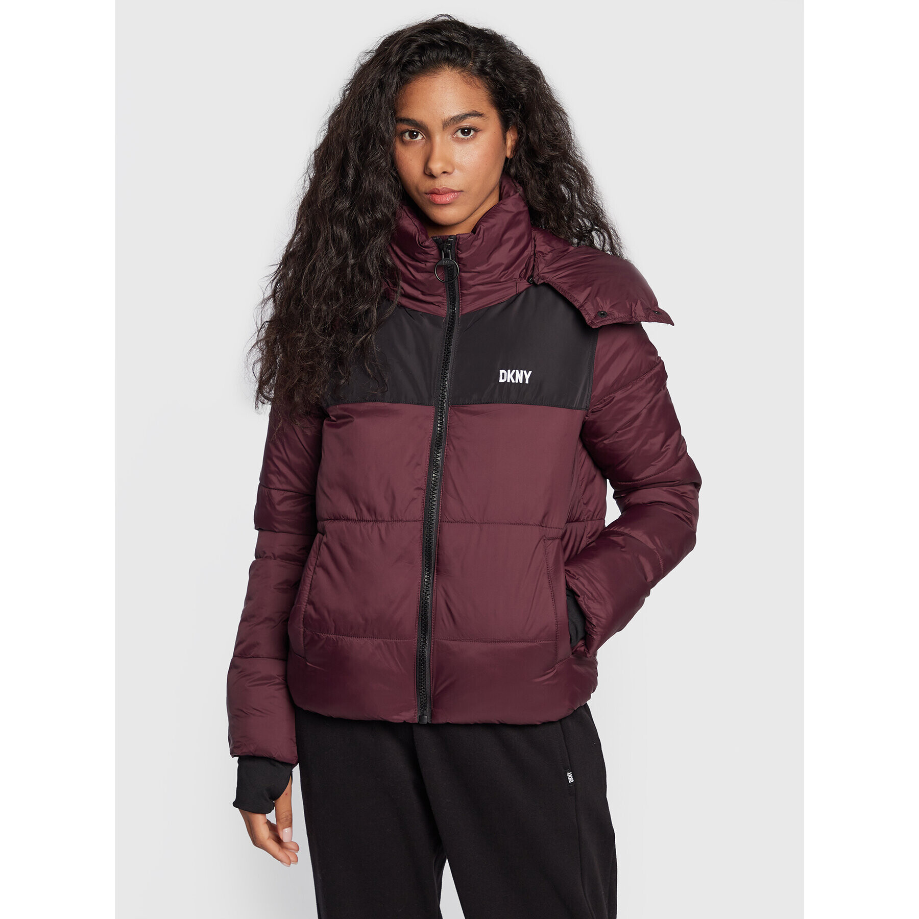 DKNY Sport Пухено яке DP2J9216 Виолетов Regular Fit - Pepit.bg