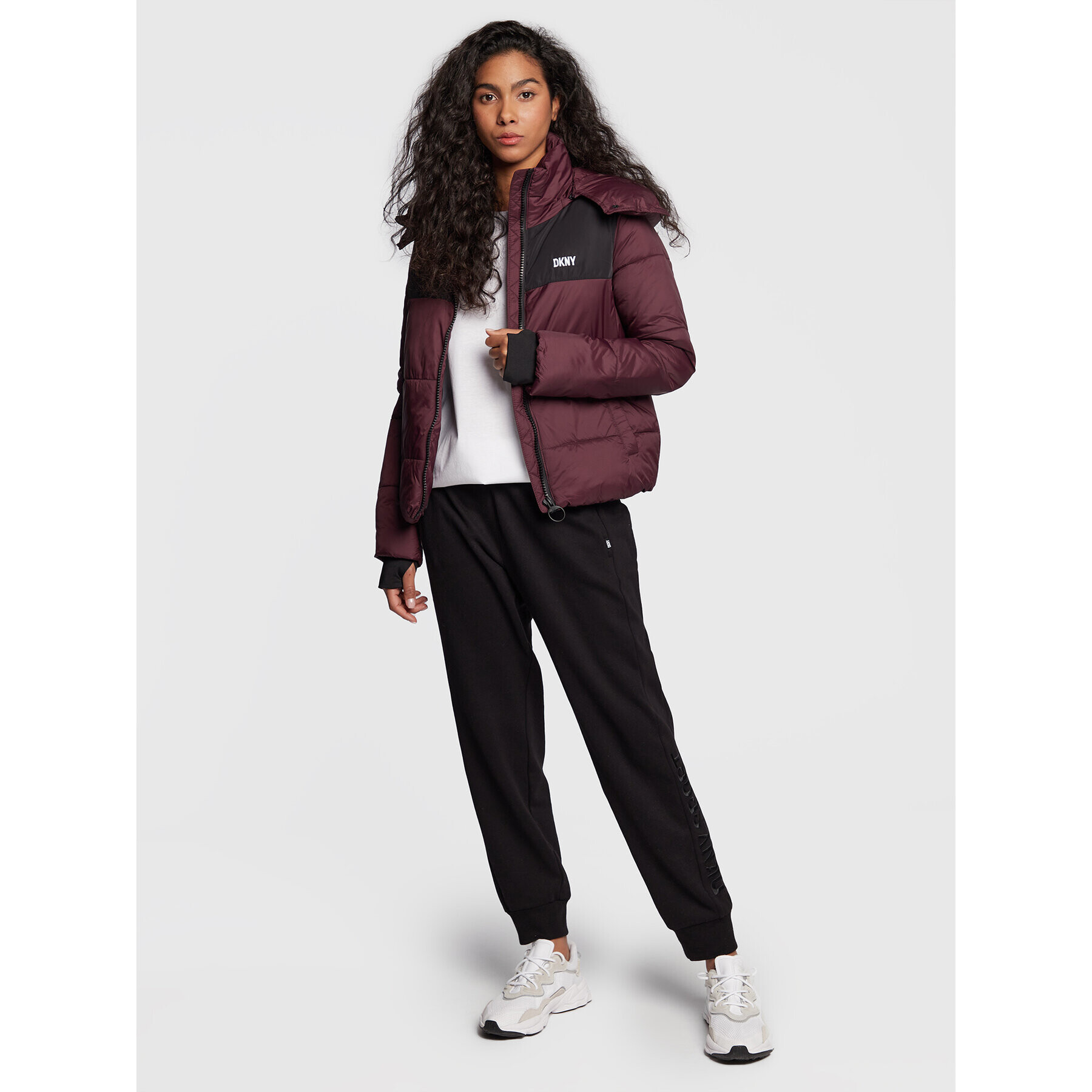 DKNY Sport Пухено яке DP2J9216 Виолетов Regular Fit - Pepit.bg