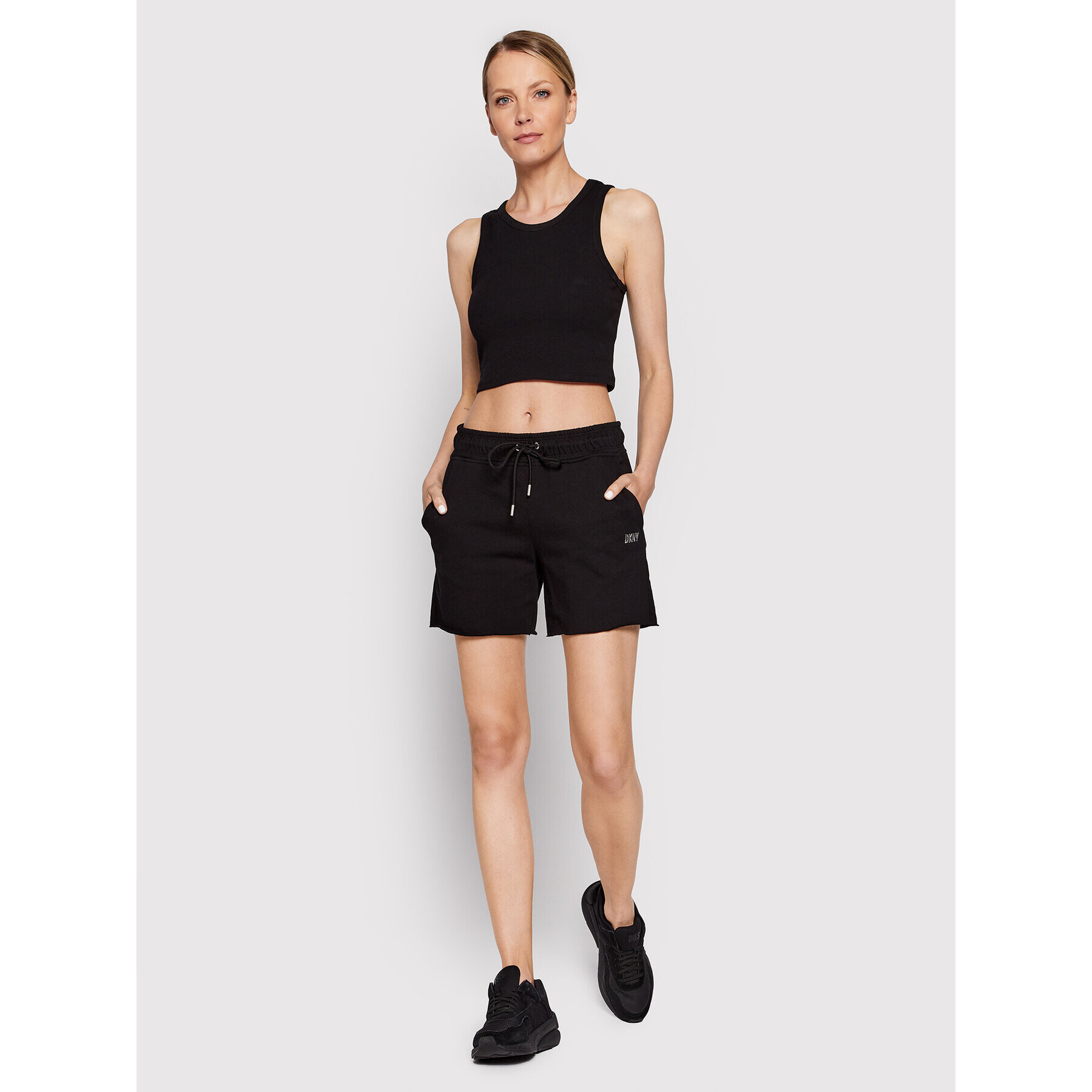 DKNY Sport Спортни шорти DP2S5012 Черен Regular Fit - Pepit.bg