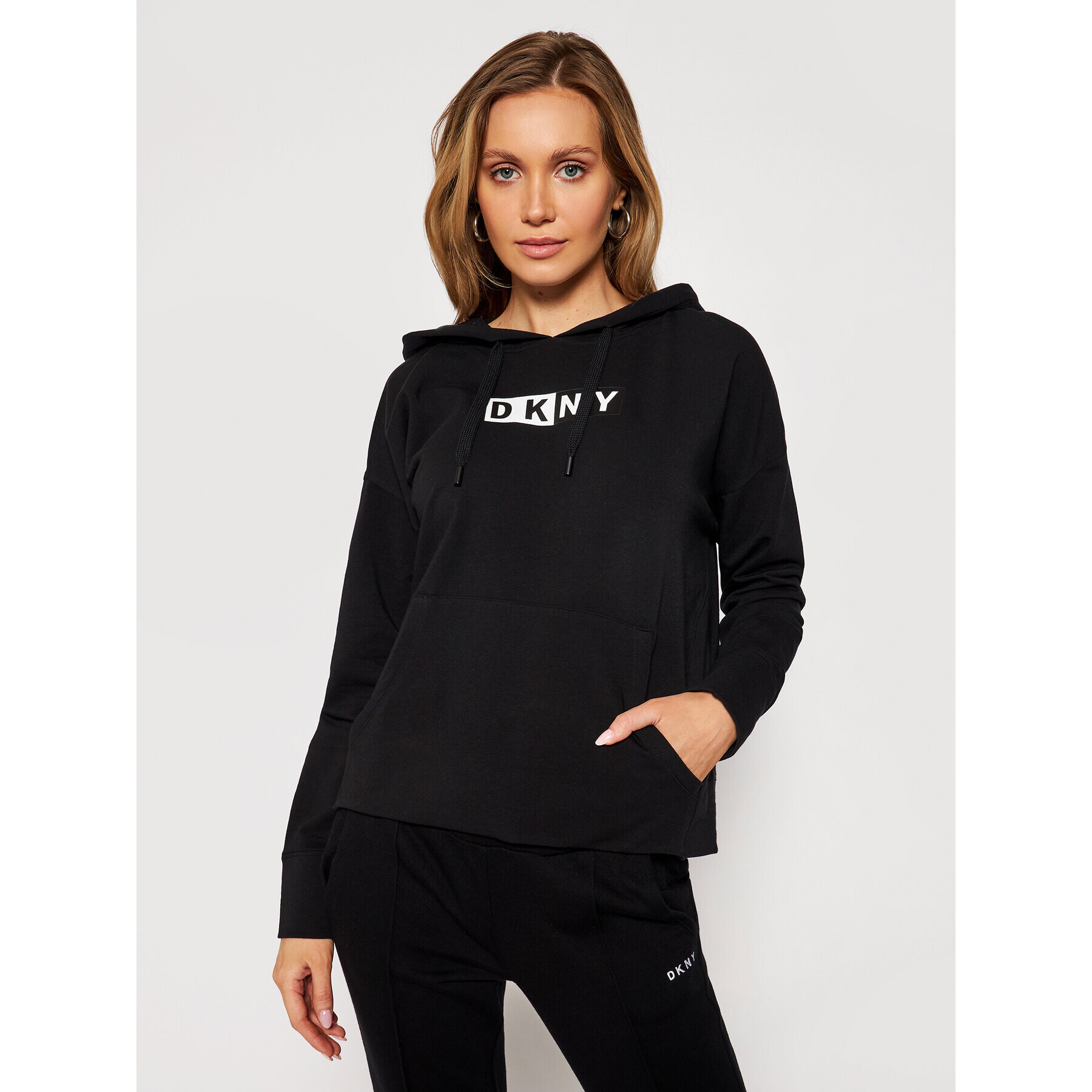 DKNY Sport Суитшърт DP0T7713 Черен Loose Fit - Pepit.bg